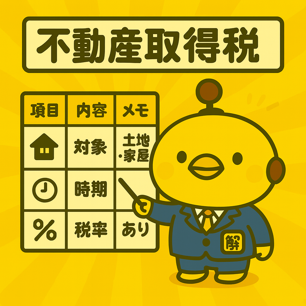不動産取得税のイメージ