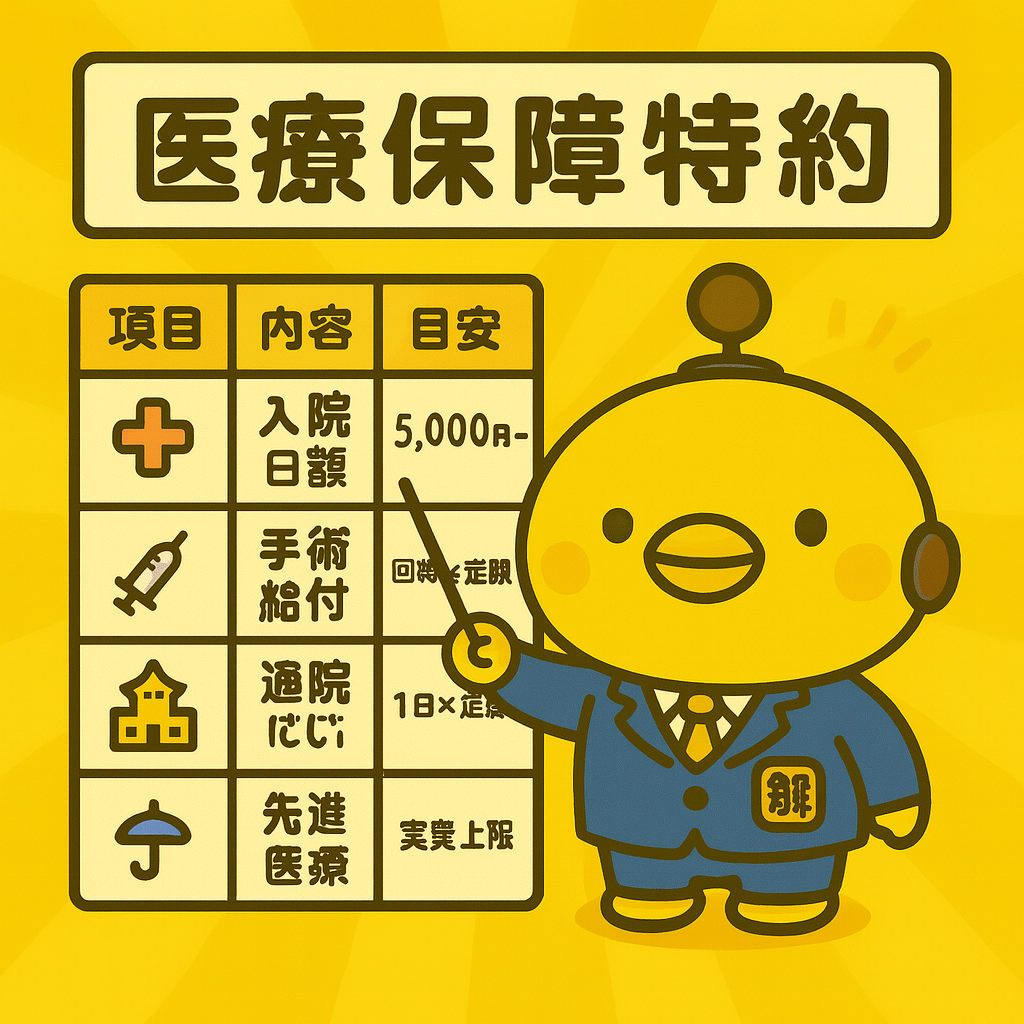 医療保障特約のイメージ