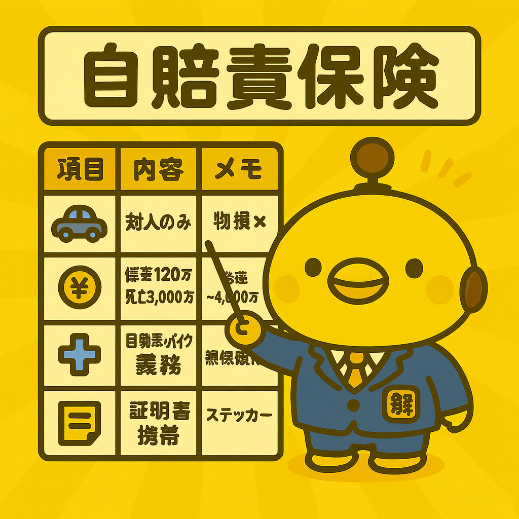 自賠責保険のイメージ