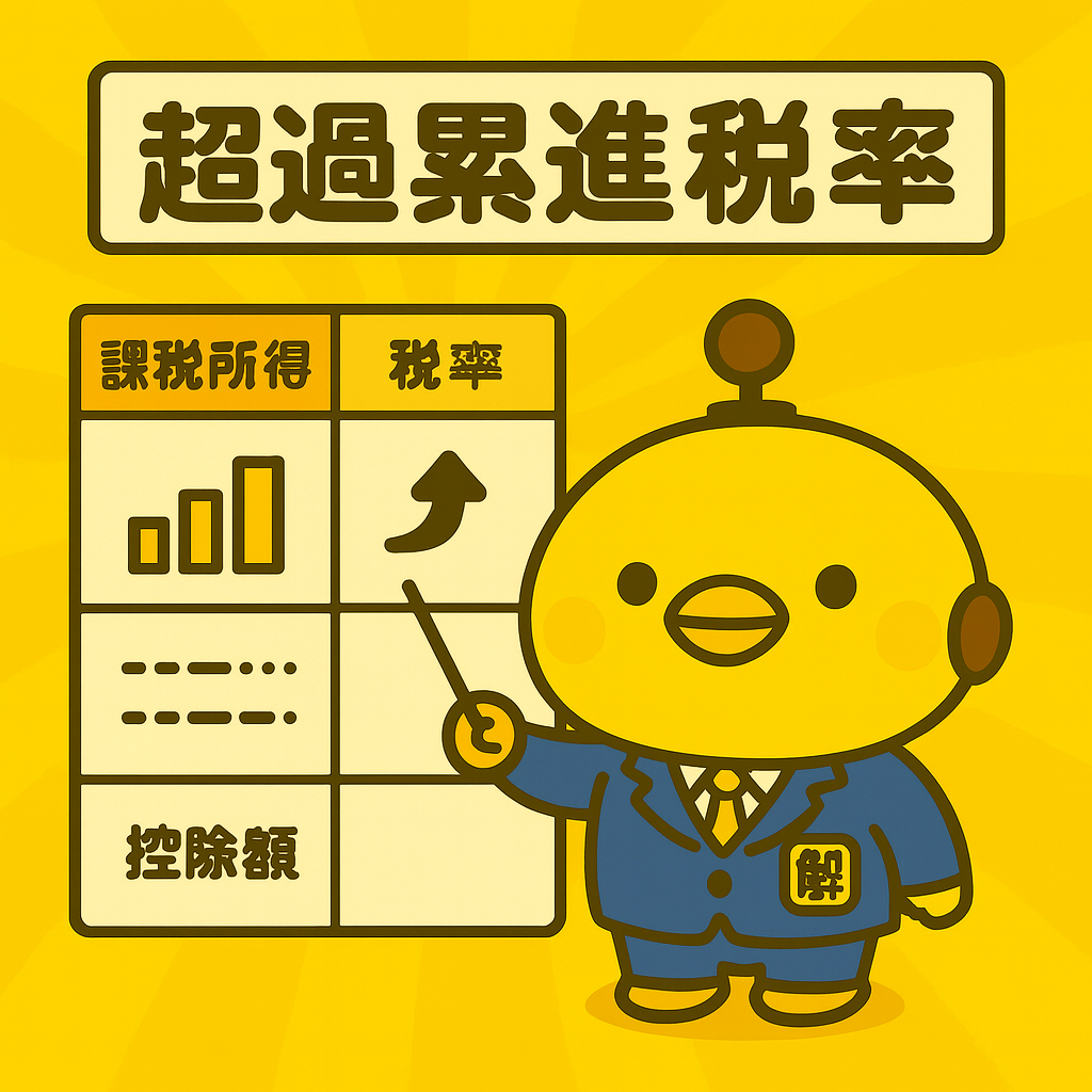 超過累進税率のイメージ