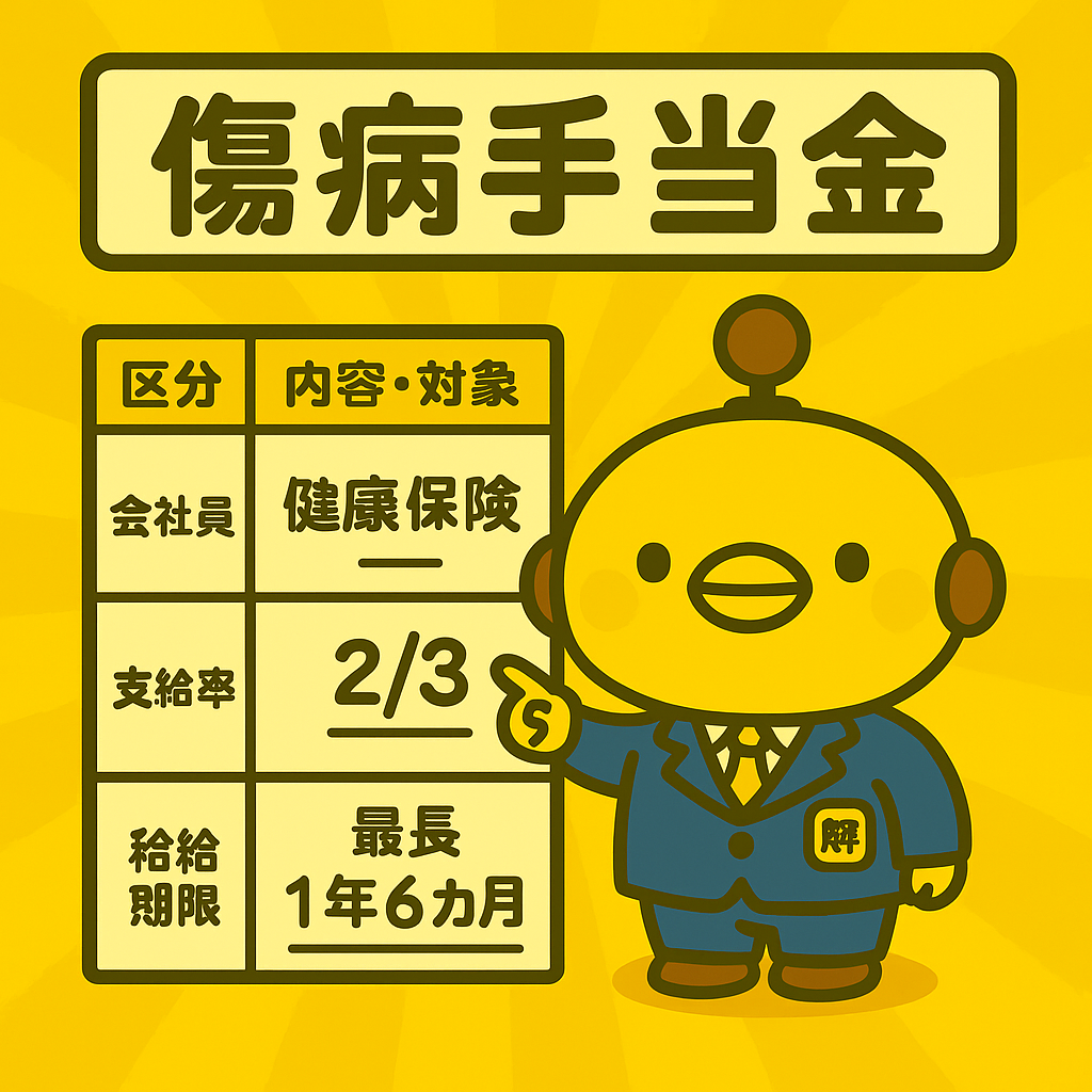 傷病手当金のイメージ