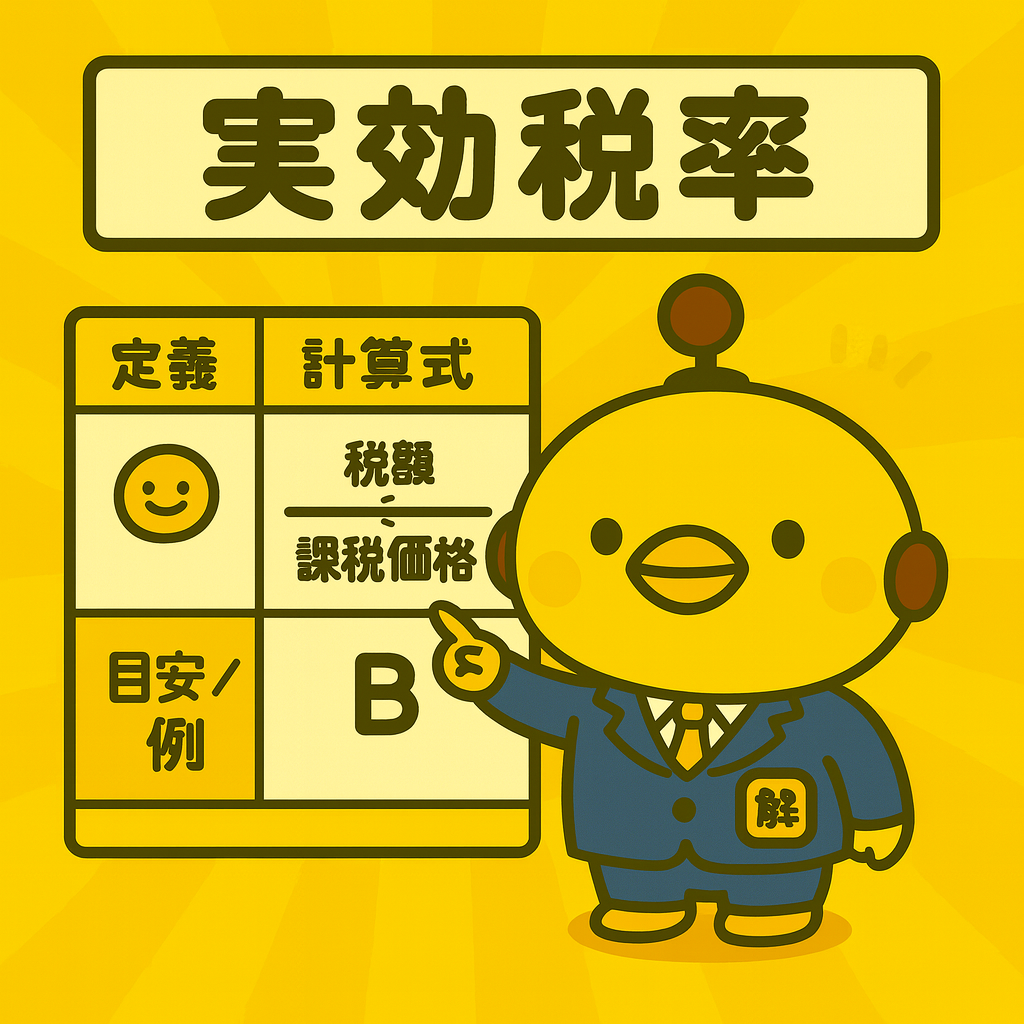 実効税率のイメージ