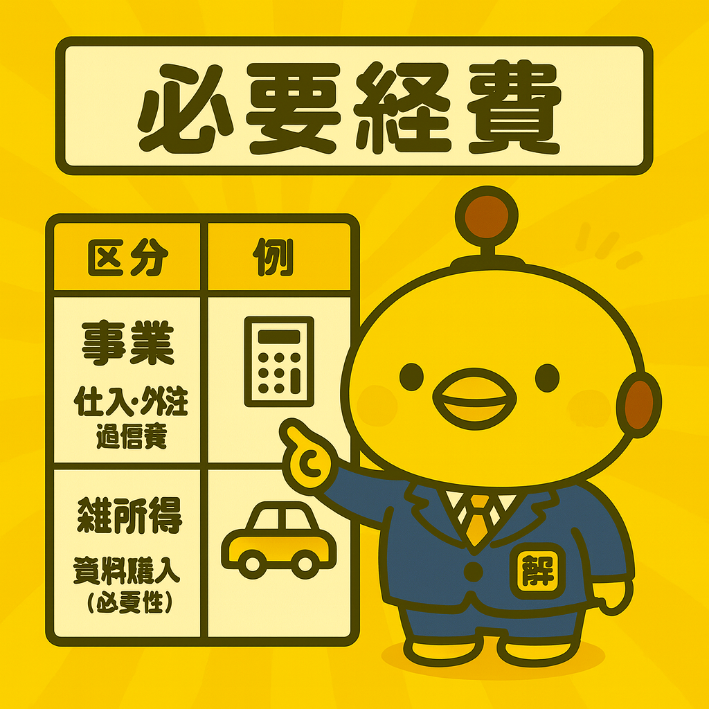 必要経費のイメージ