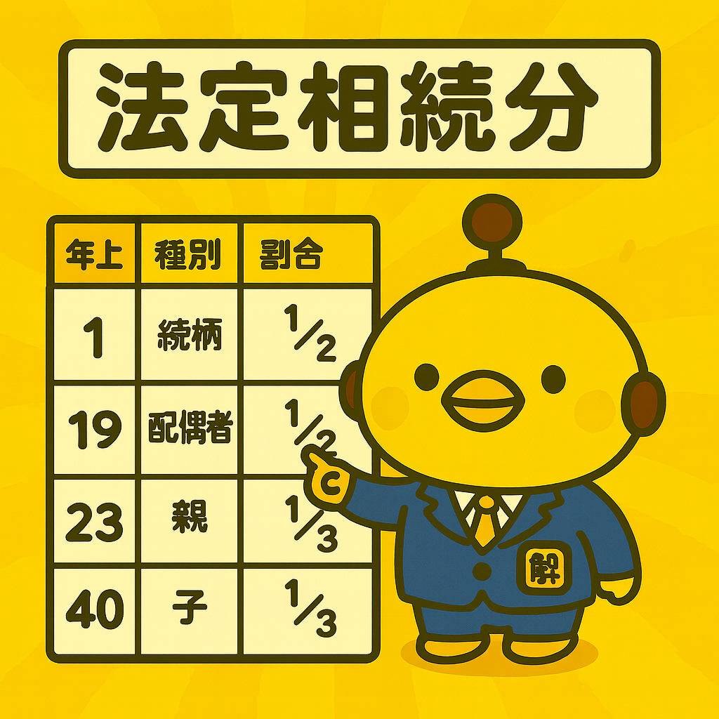 法定相続分のイメージ