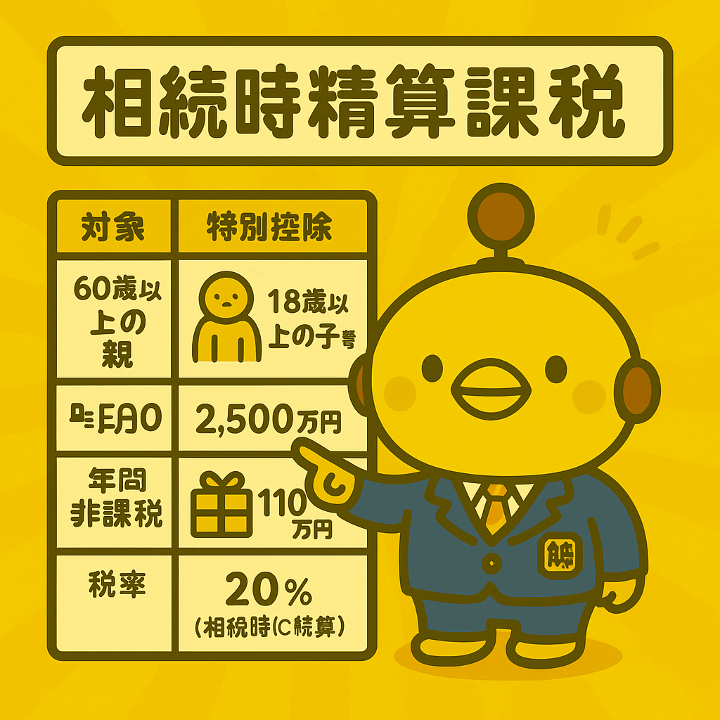 相続時精算課税制度のイメージ