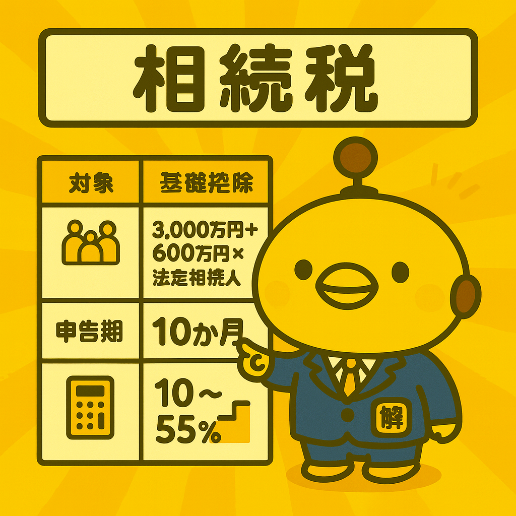 相続税基礎控除のイメージ