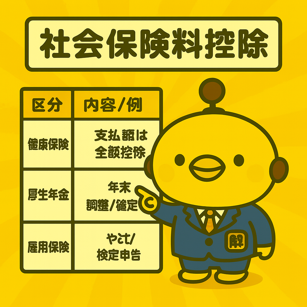 社会保険料控除のイメージ