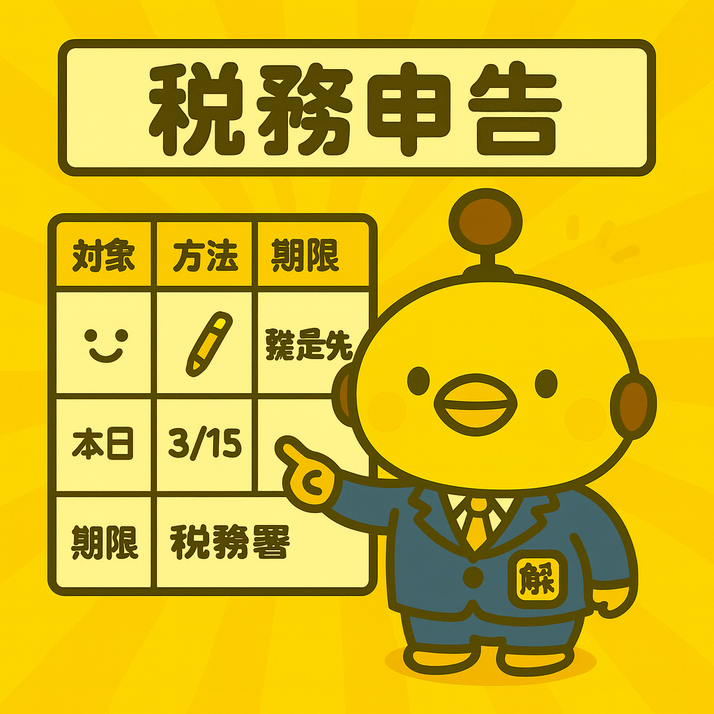 税務申告のイメージ