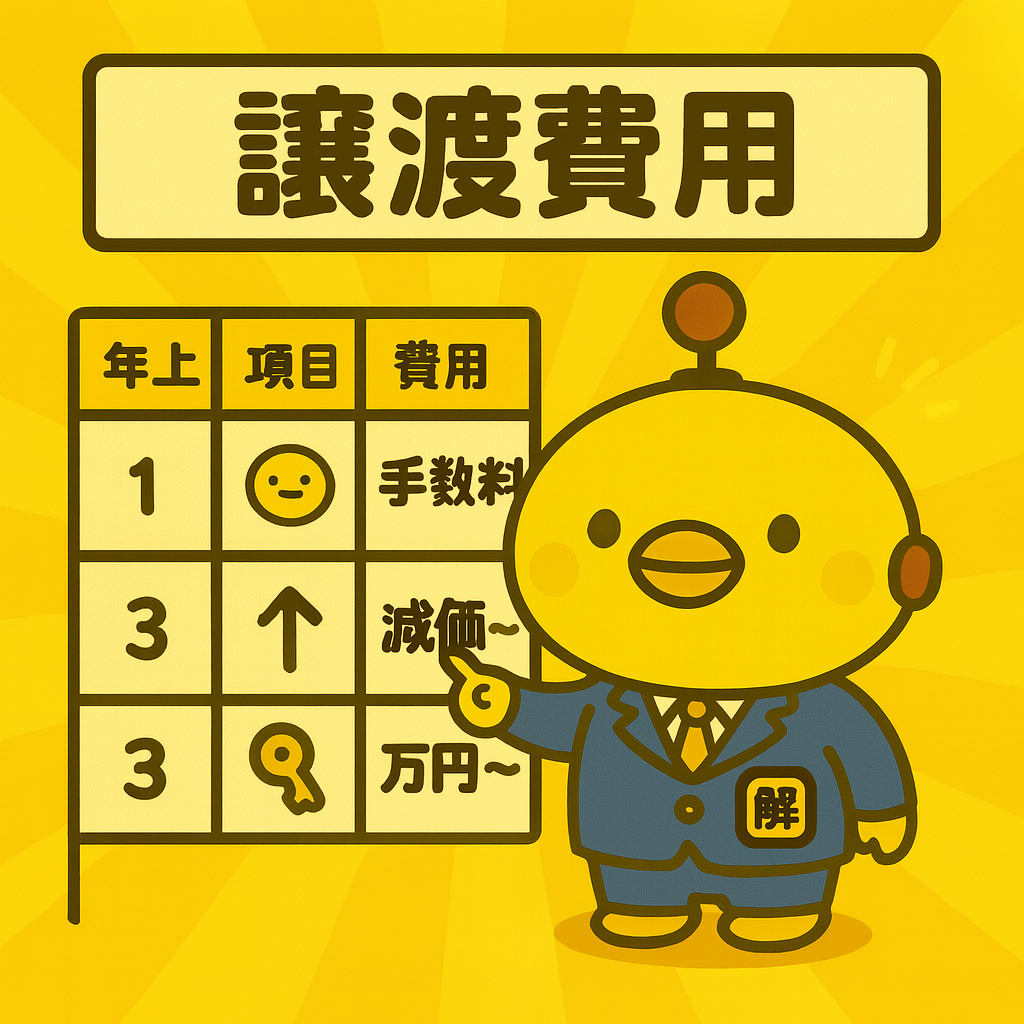 譲渡費用のイメージ