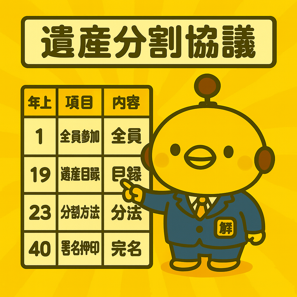 遺産分割協議のイメージ