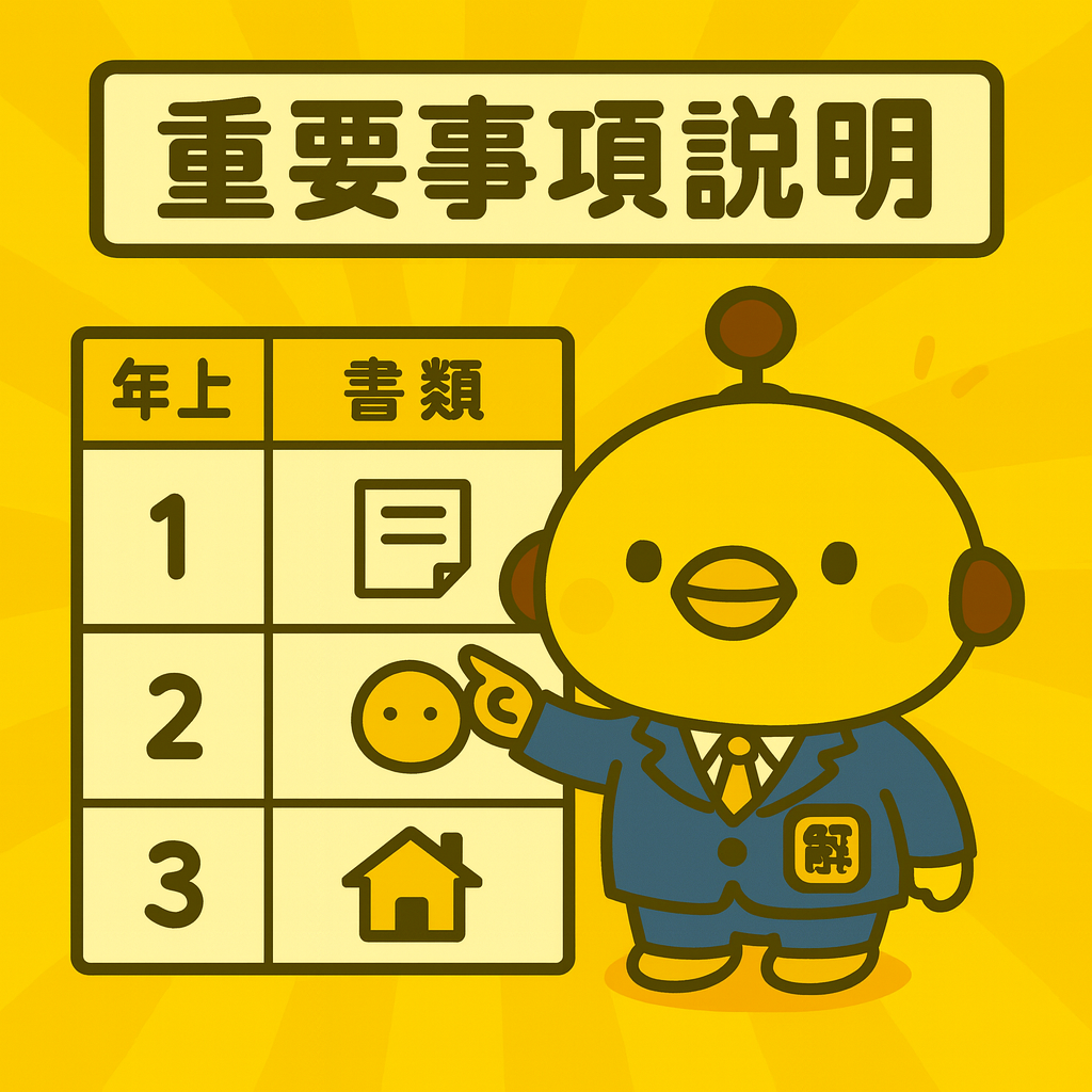 重要事項説明のイメージ