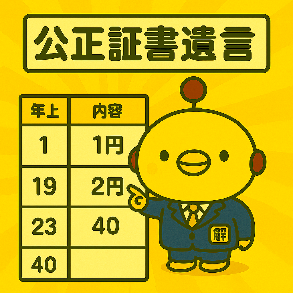 公正証書遺言のイメージ