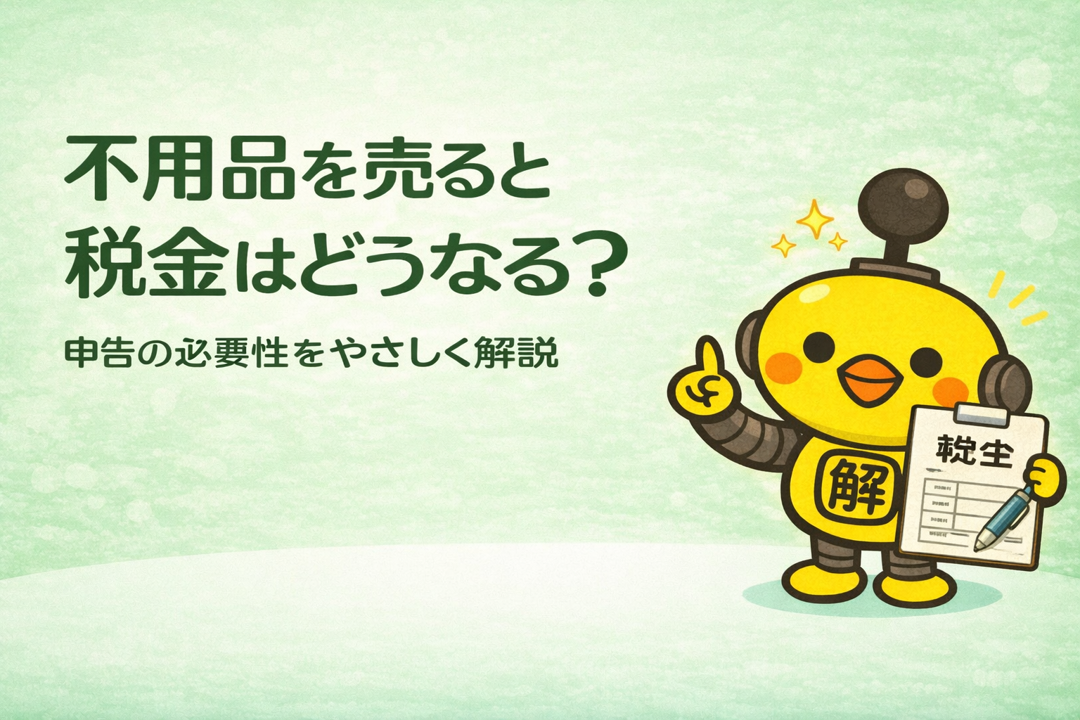 不用品税金ガイド