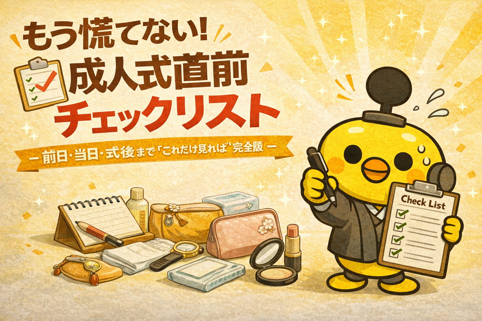 成人式準備チェックリスト
