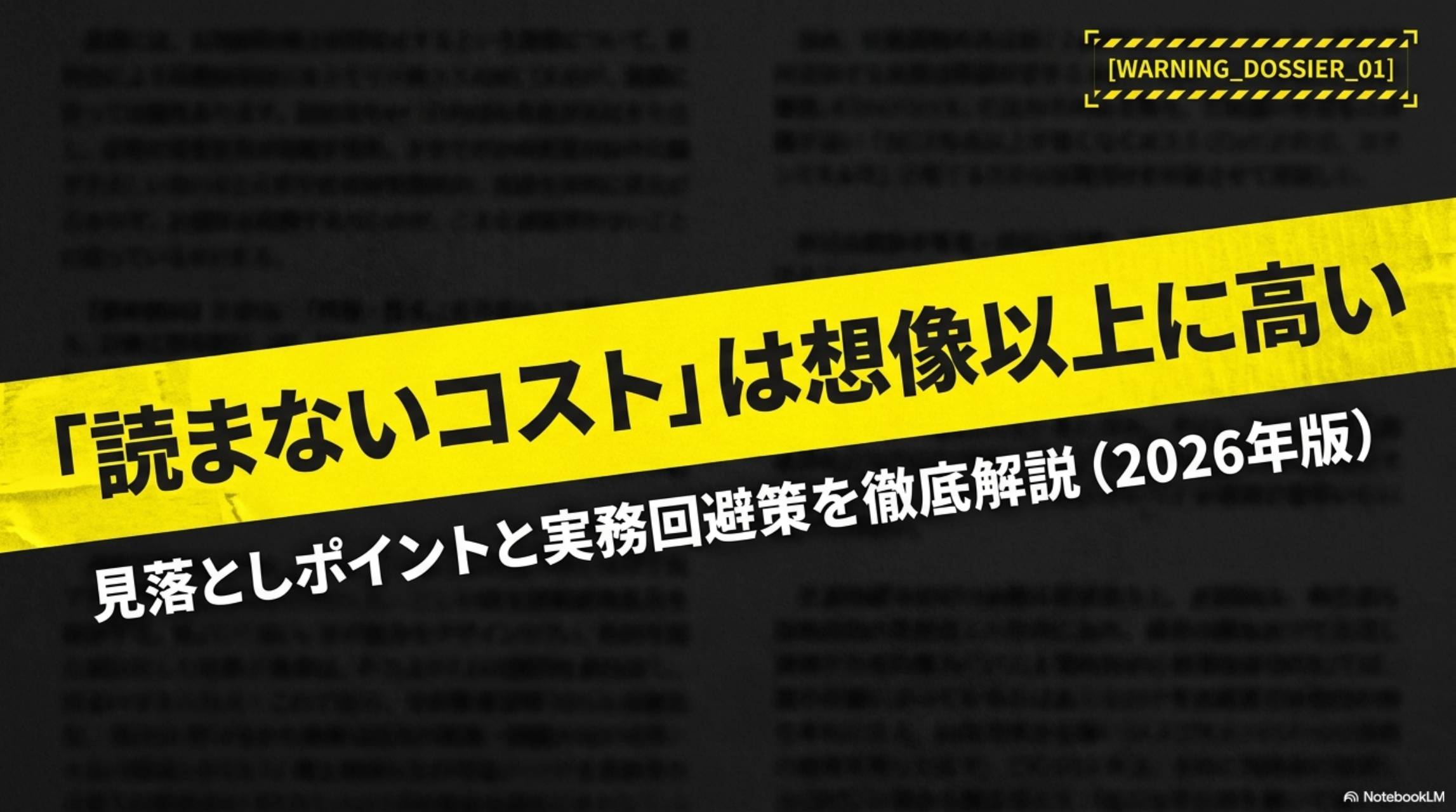 「読まないコスト」は想像以上に高い