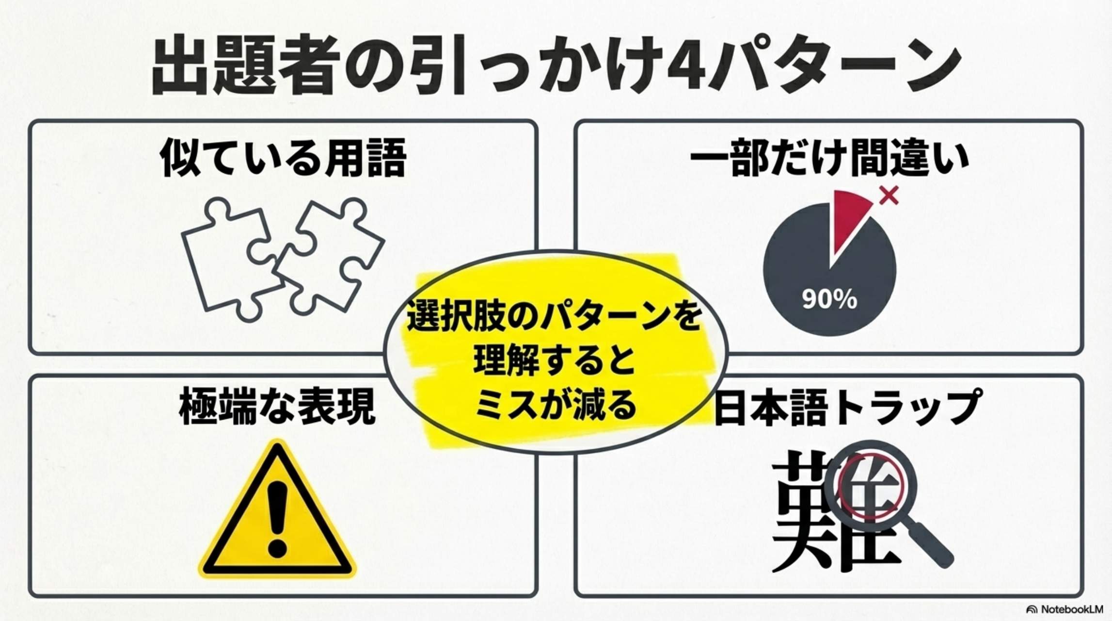 出題者の引っかけ4パターン
