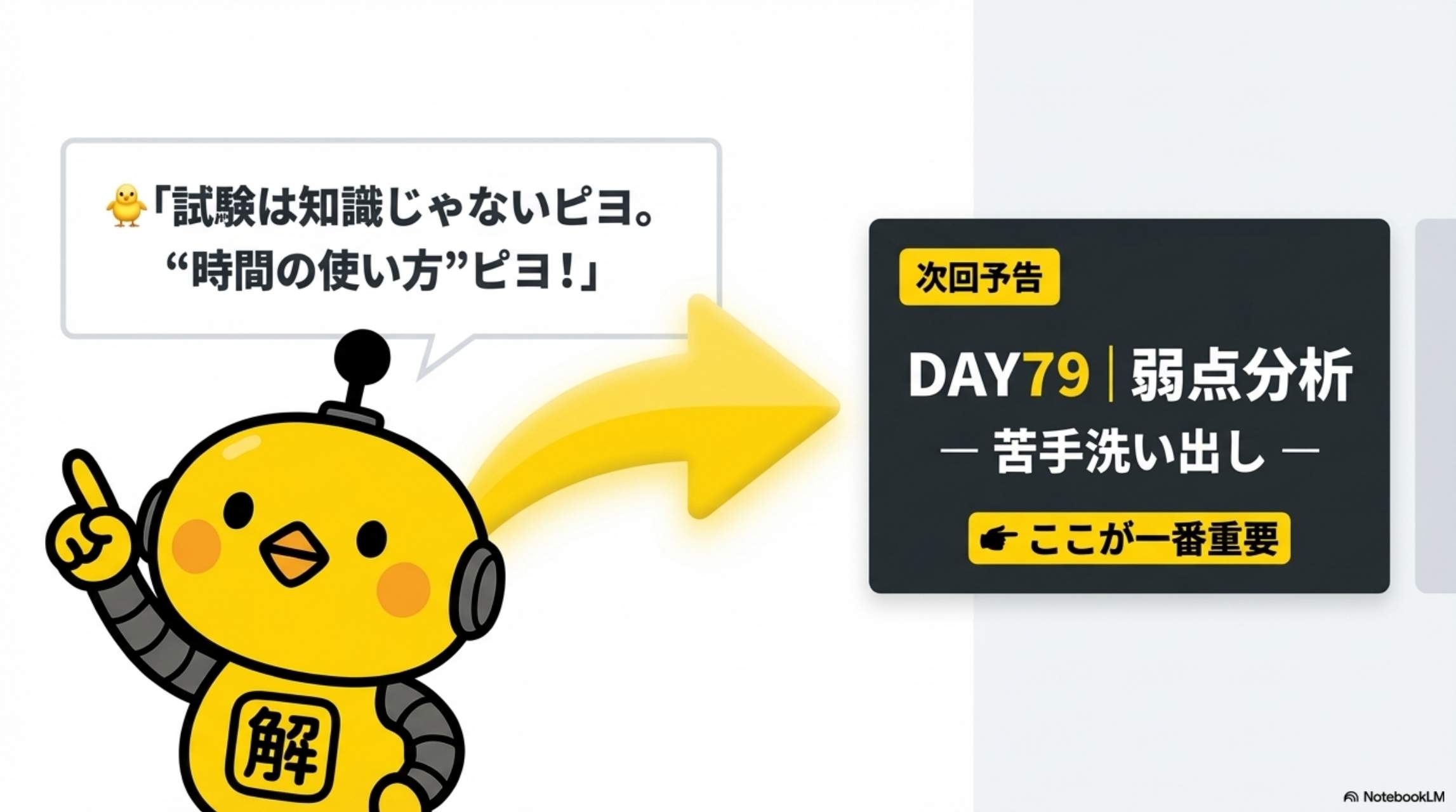 次回予告DAY79弱点分析・苦手洗い出し