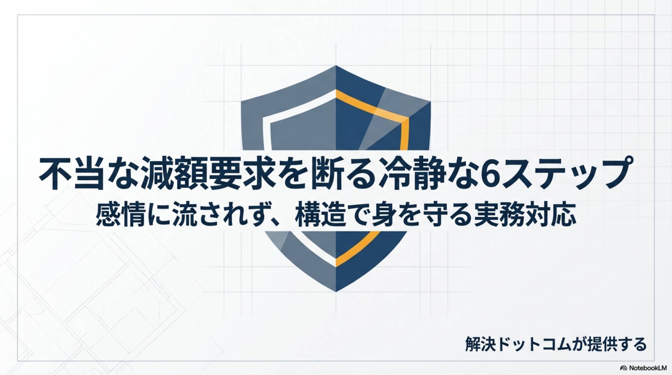 不当な減額要求を断る冷静な6ステップ