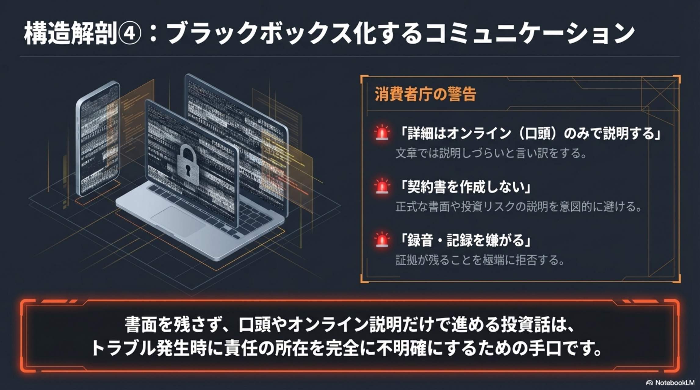 危険ポイント3：ドバイの富裕層・大手金融機関などの権威ワードによる目くらまし