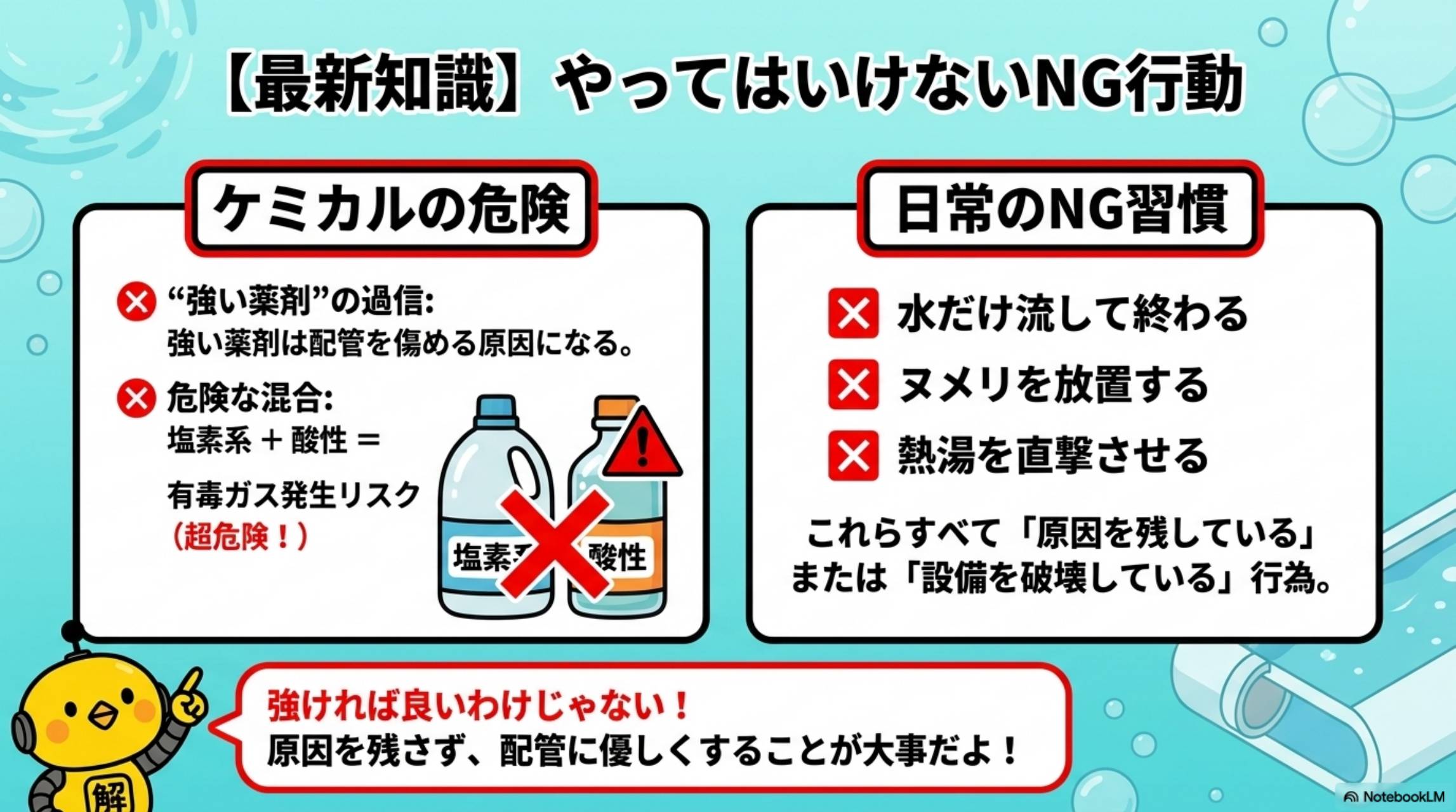 最新知識 やってはいけないNG行動 ケミカルの危険と日常のNG習慣