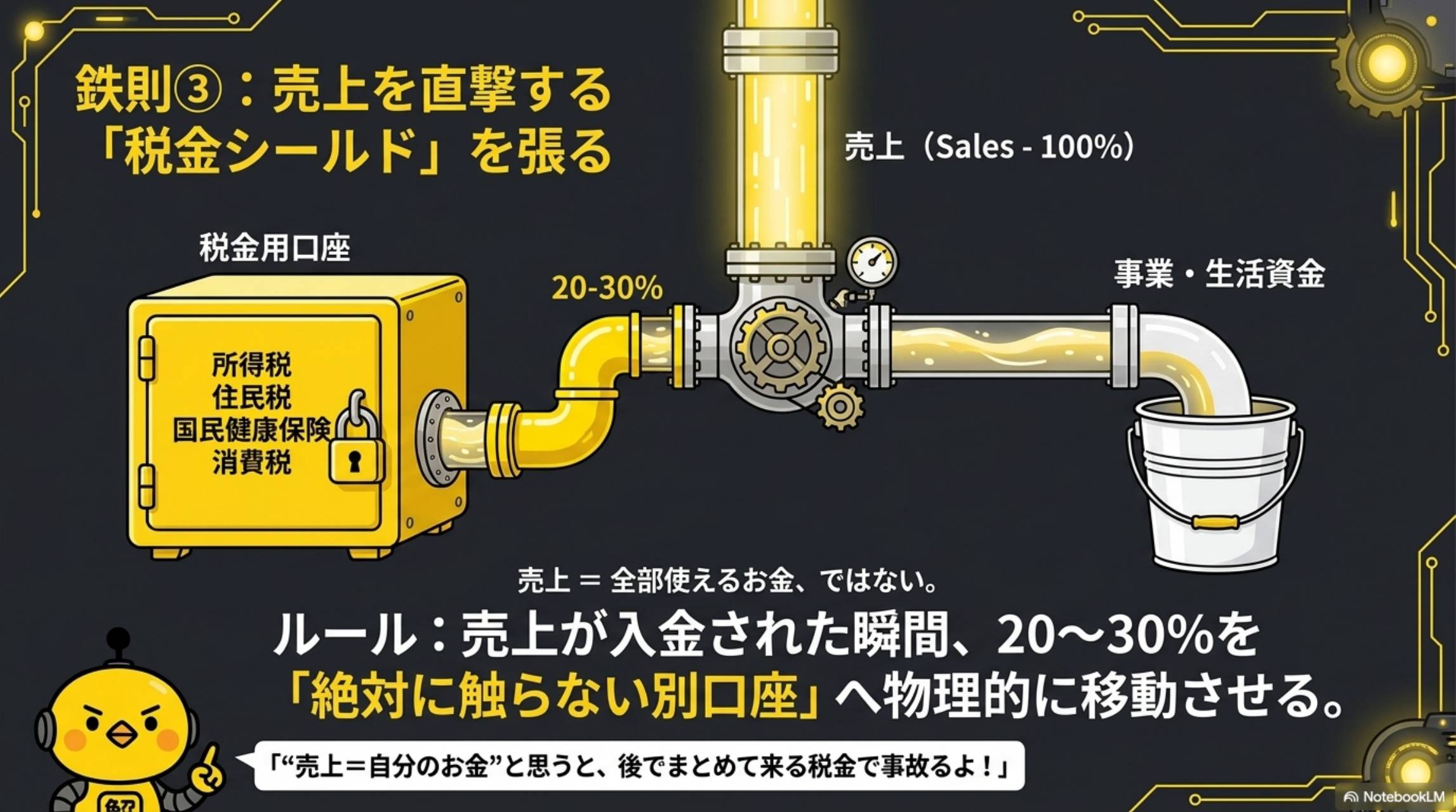 鉄則③：売上を直撃する税金シールドを張る