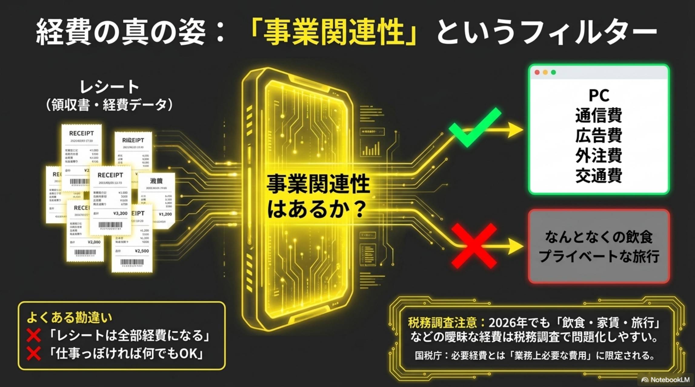 経費の真の姿：事業関連性というフィルター