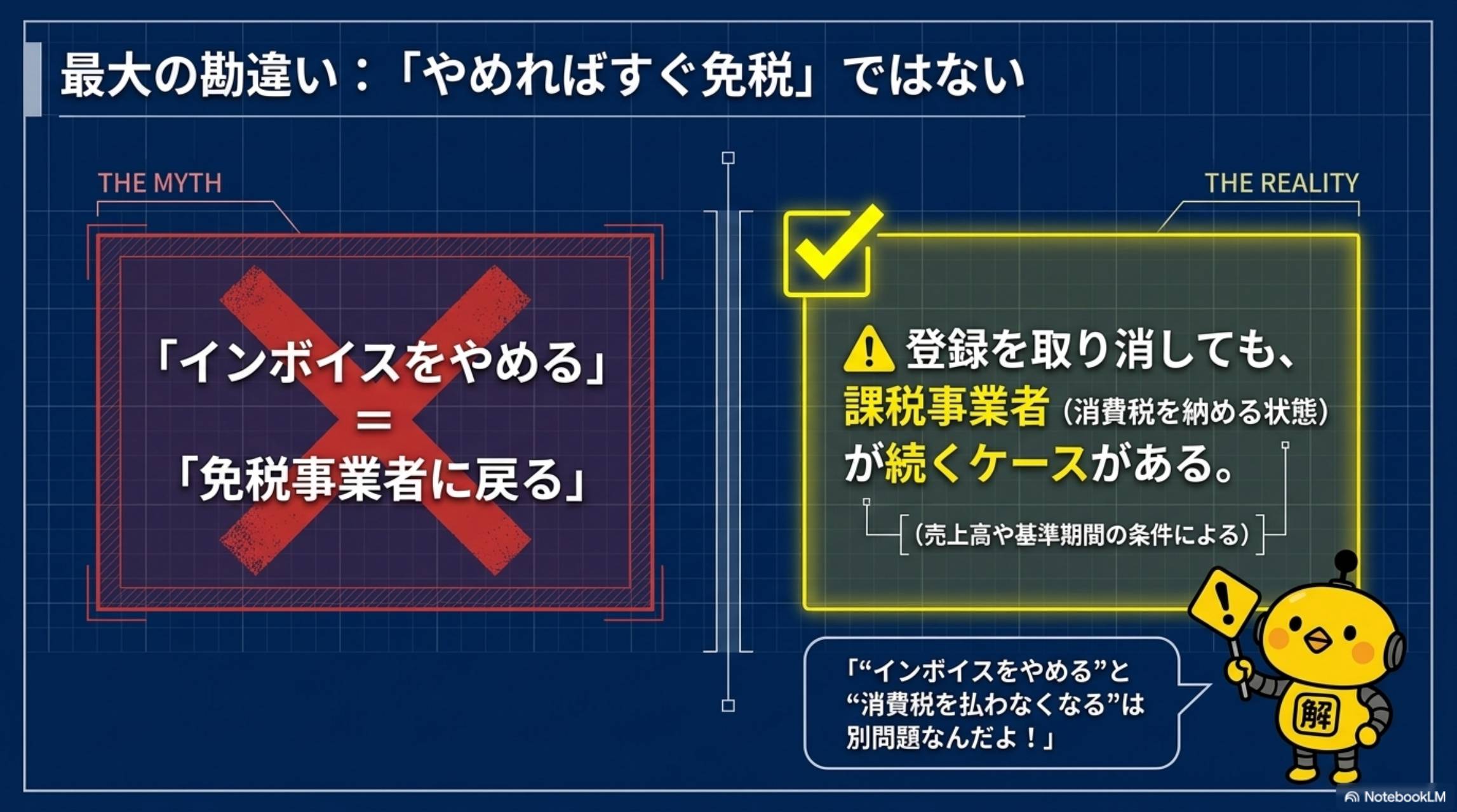 最大の勘違い：やめればすぐ免税ではない