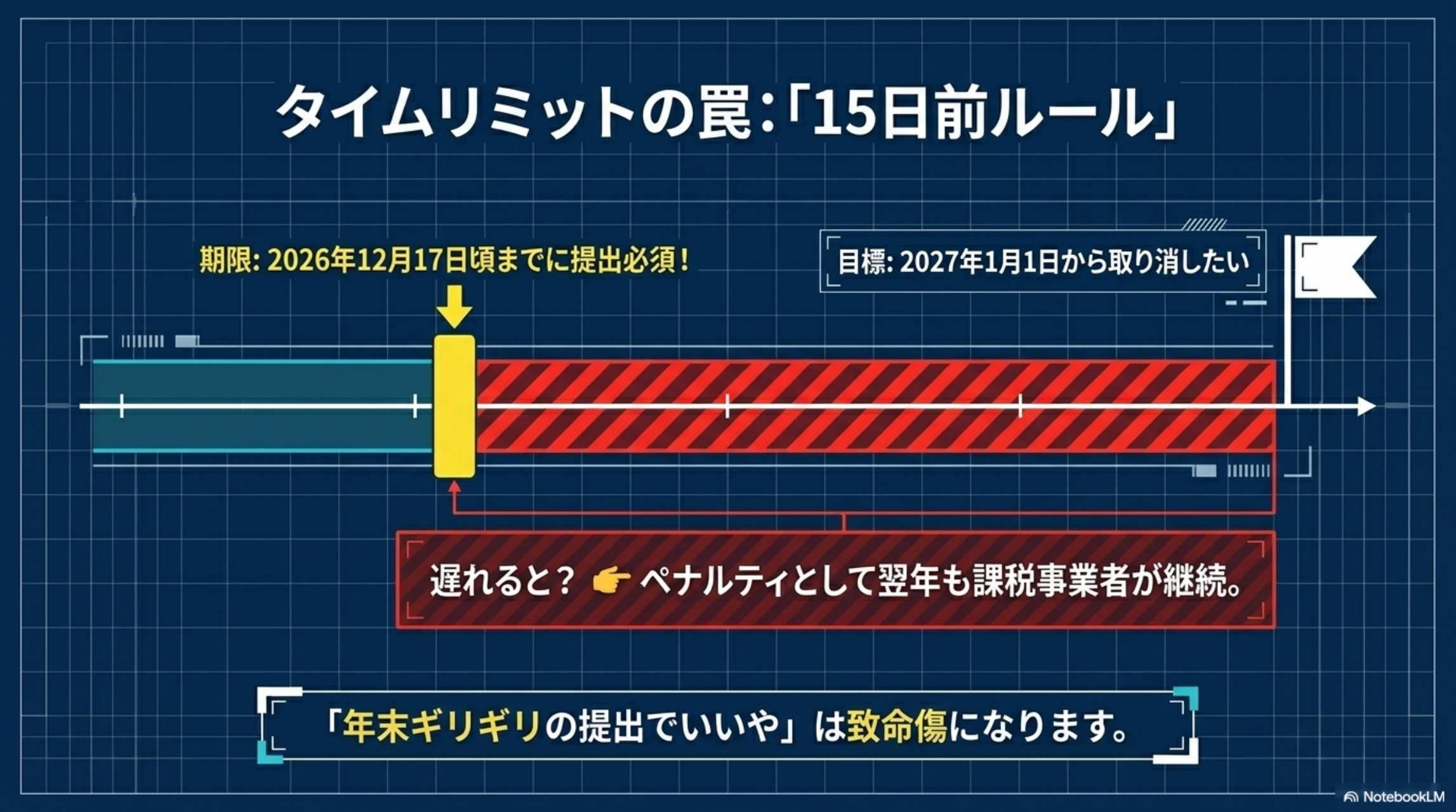 タイムリミットの罠：15日前ルール