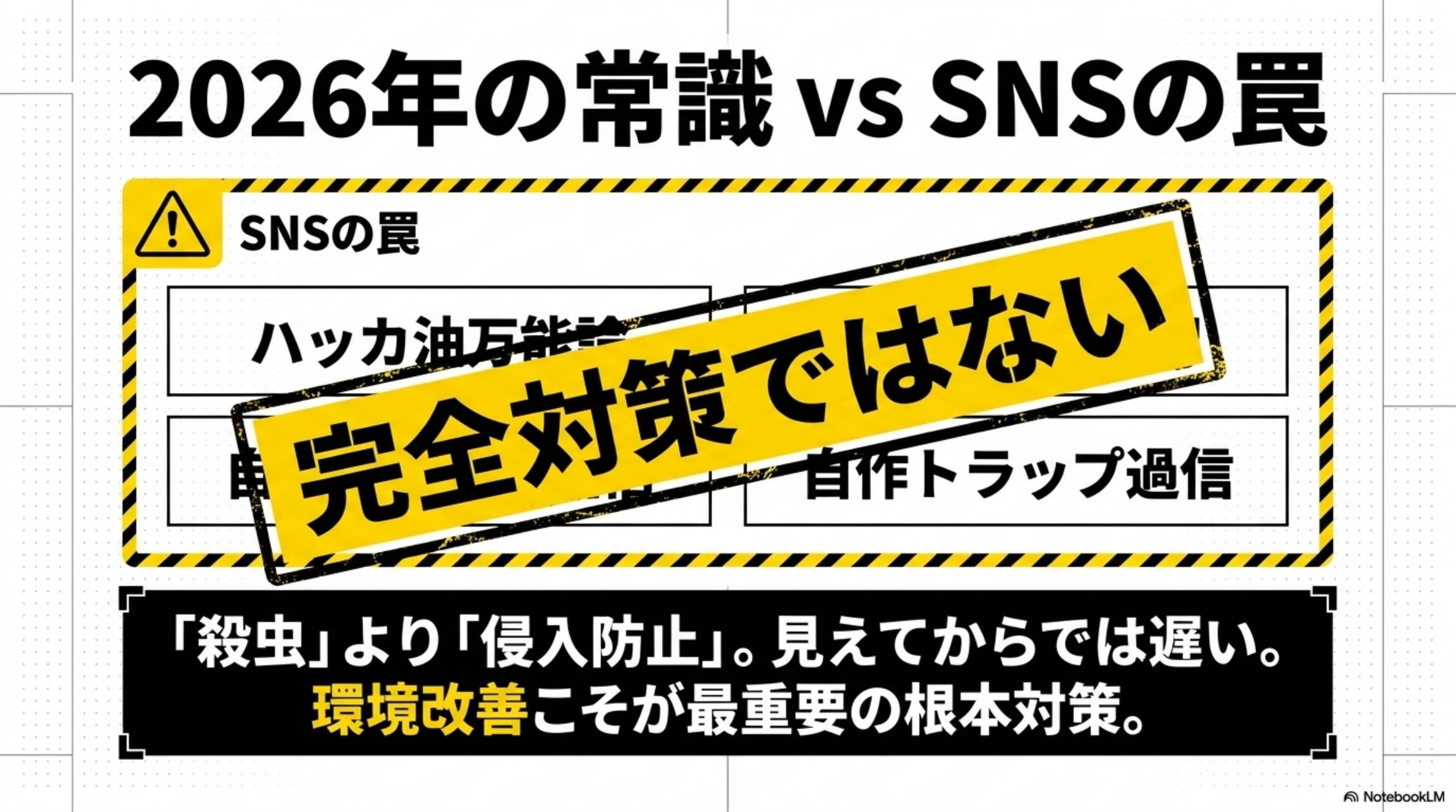 2026年の常識 vs SNSの罠