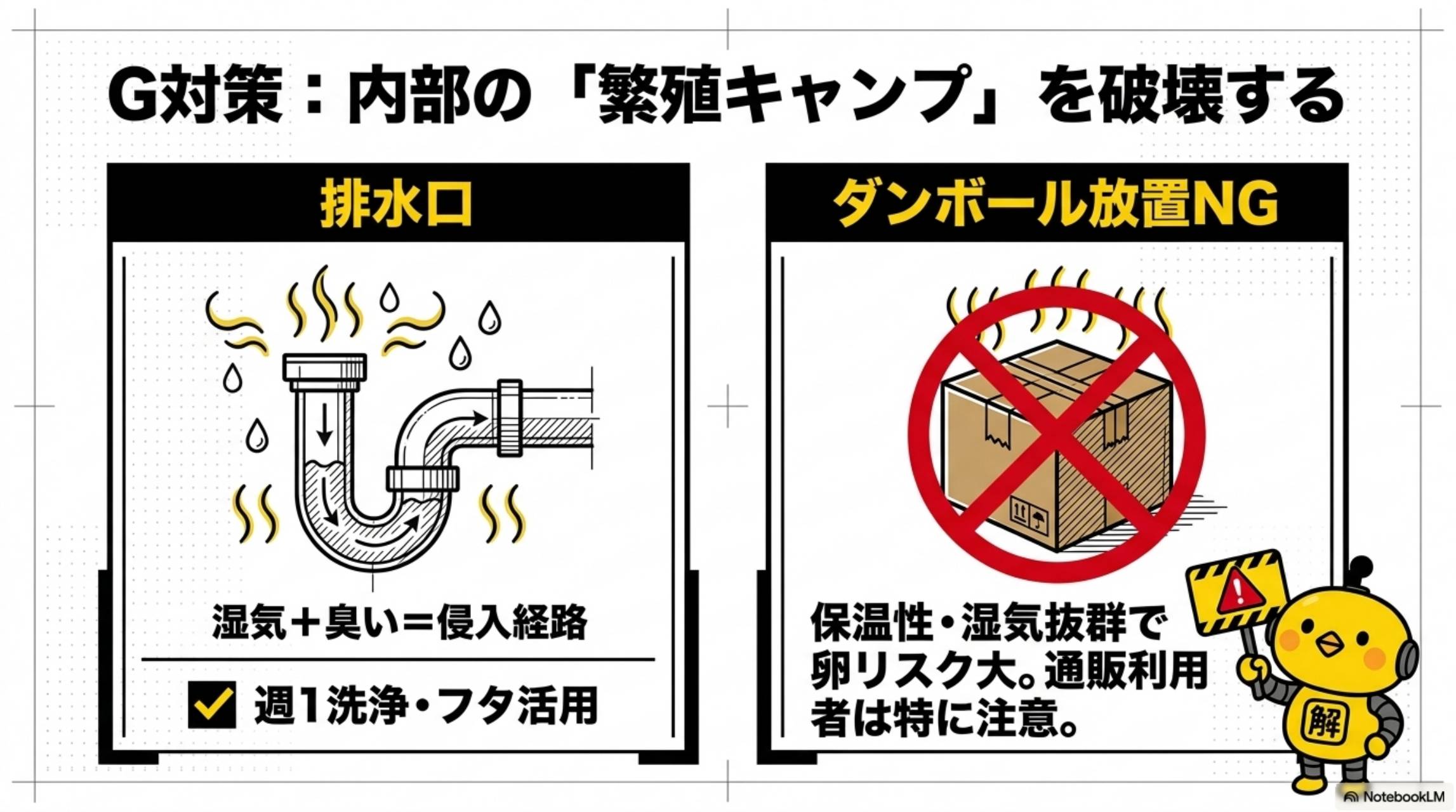 G対策 内部の繁殖キャンプを破壊する