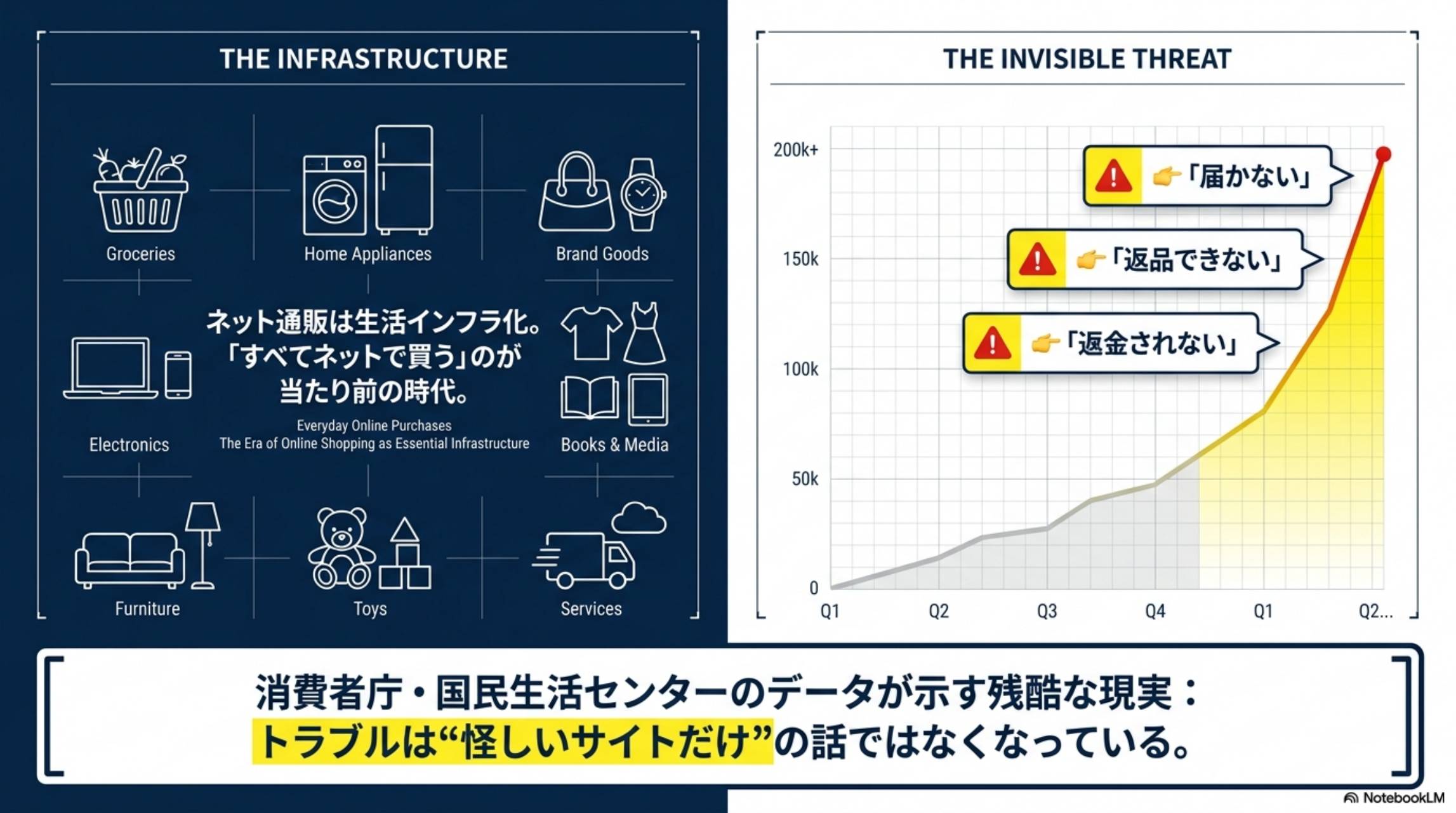 ネット通販は生活インフラ化 届かない・返品できない・返金されないトラブル急増