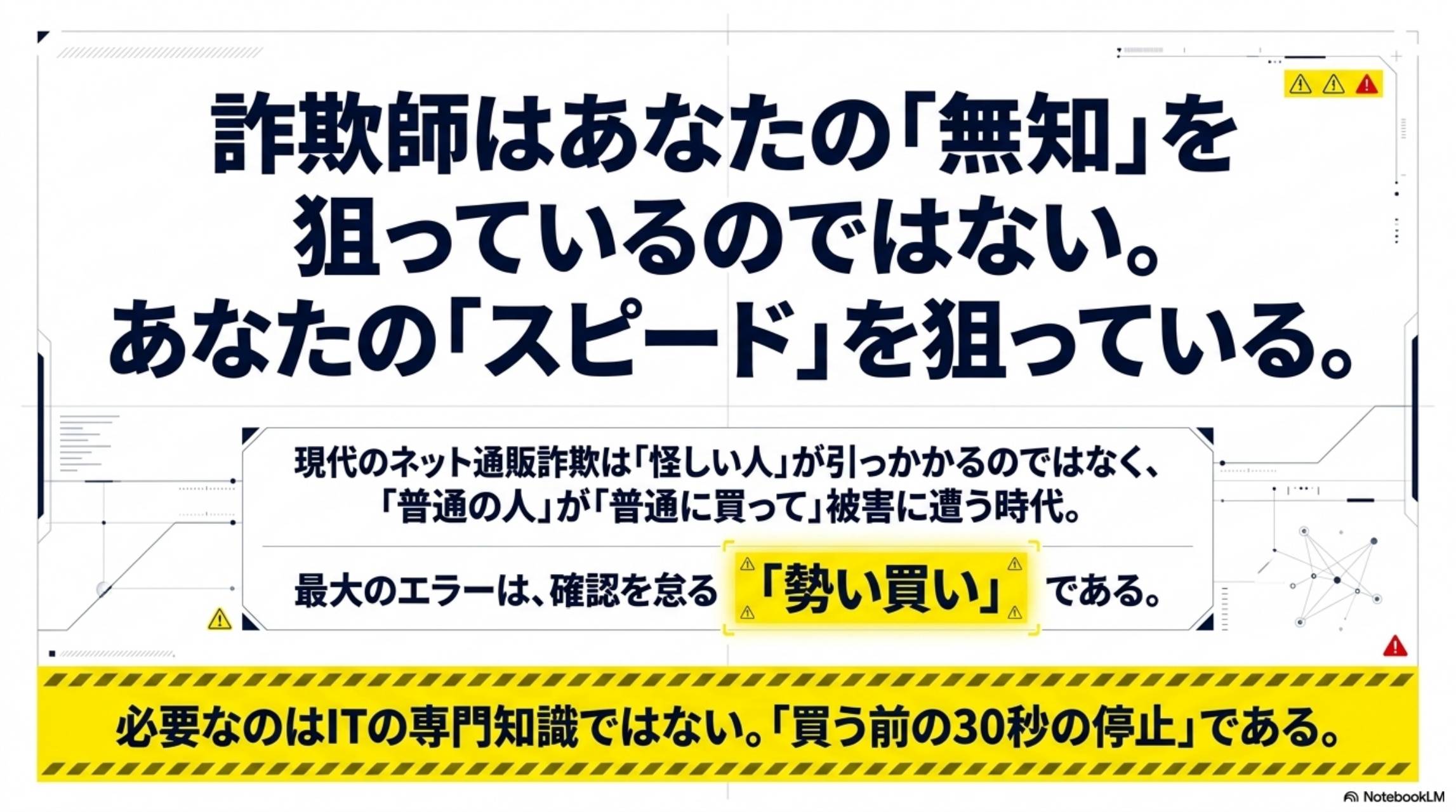 詐欺師はあなたの無知ではなくスピードを狙っている 勢い買いが最大のエラー