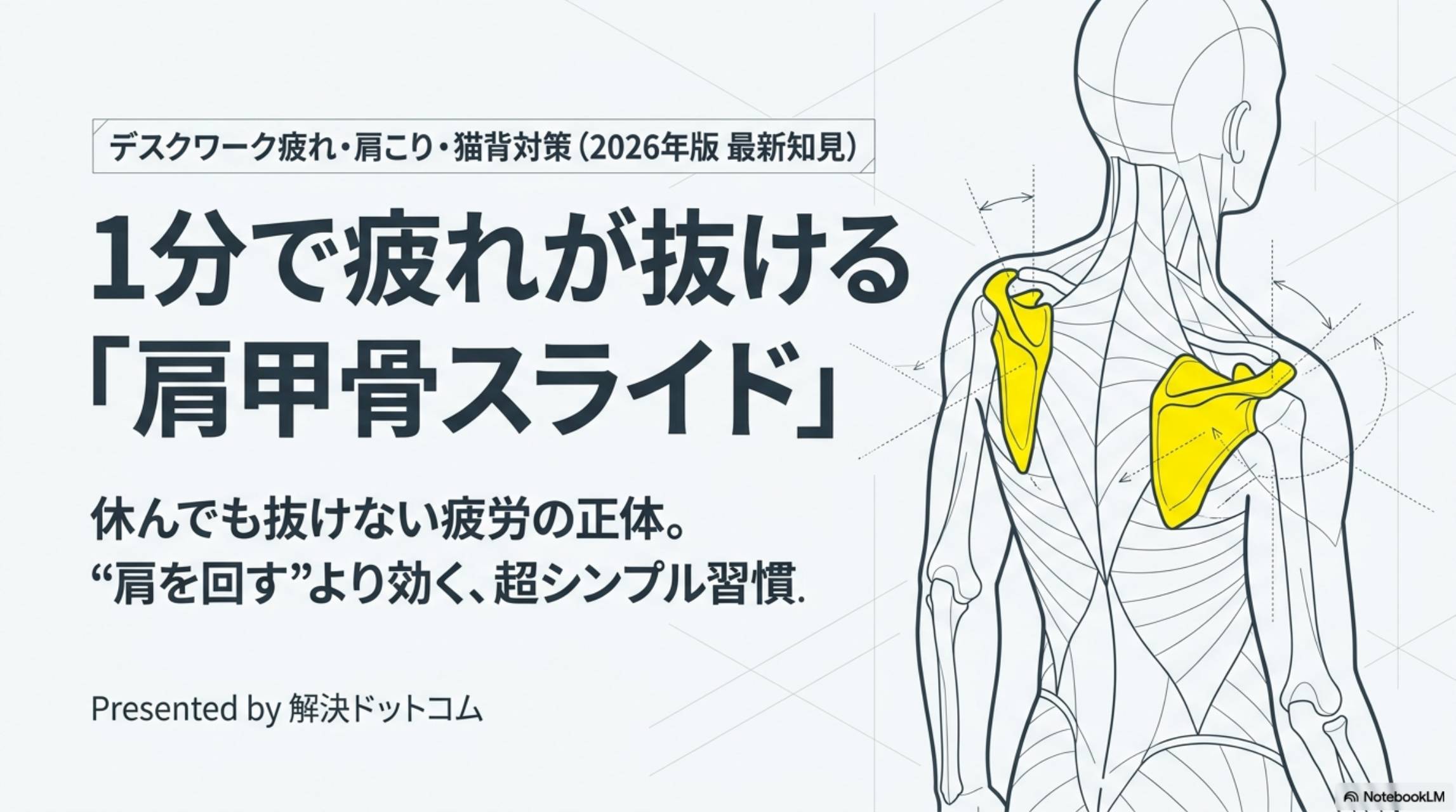 1分で疲れが抜ける肩甲骨スライド 2026年版