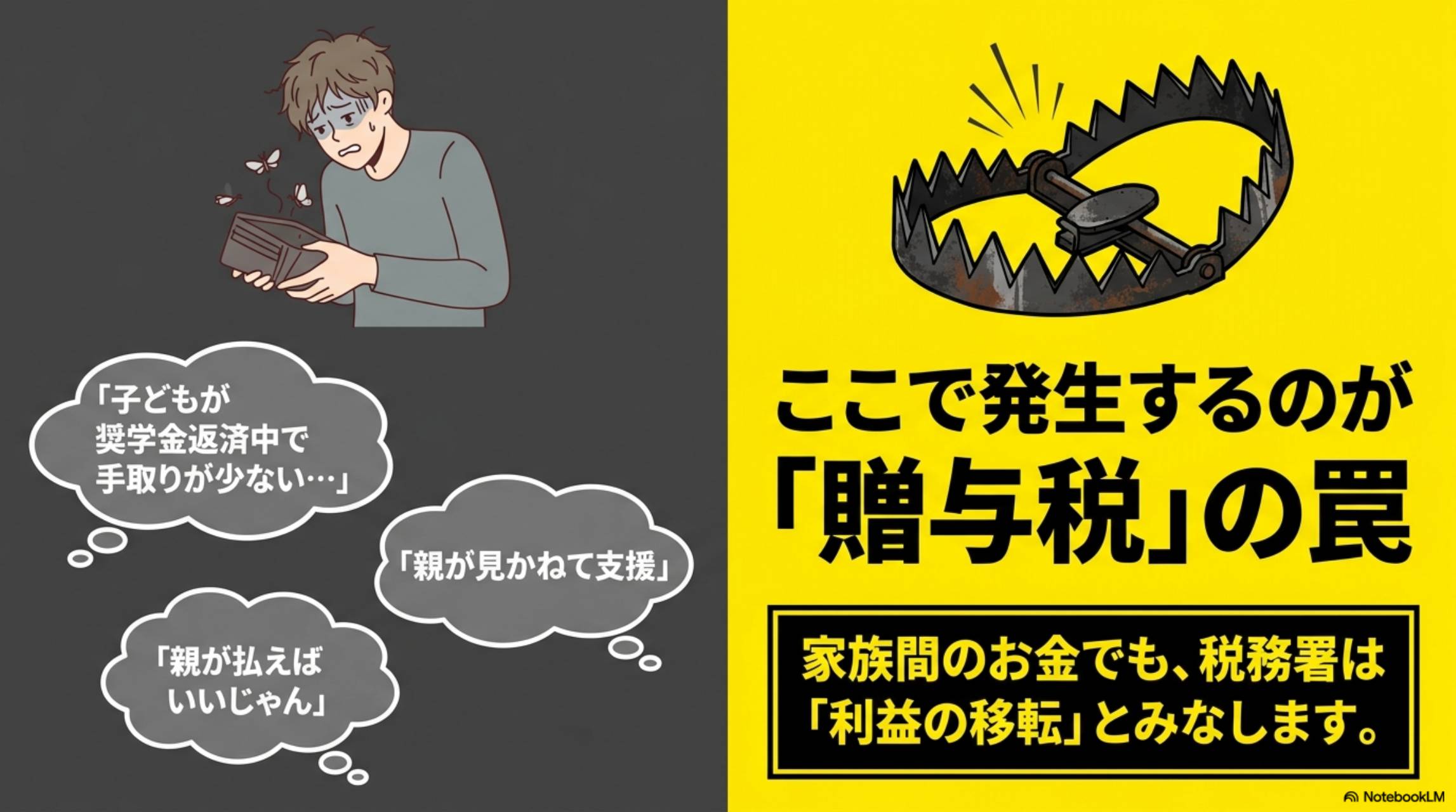 ここで発生するのが贈与税の罠