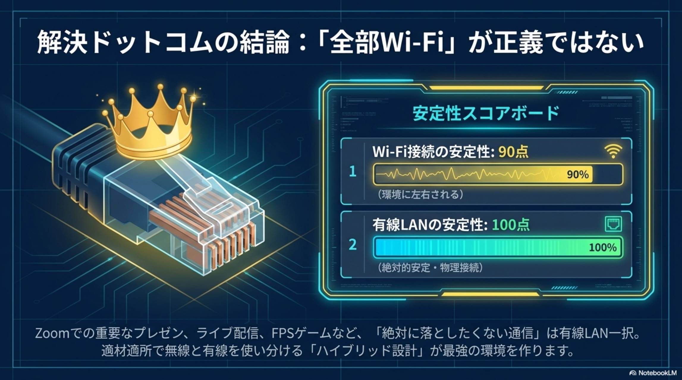 解決ドットコムの結論：全部Wi-Fiが正義ではない