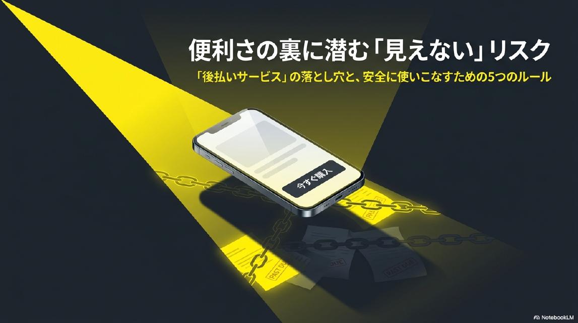 便利さの裏に潜む「見えない」リスク｜「後払いサービス」の落とし穴と、安全に使いこなすための5つのルール