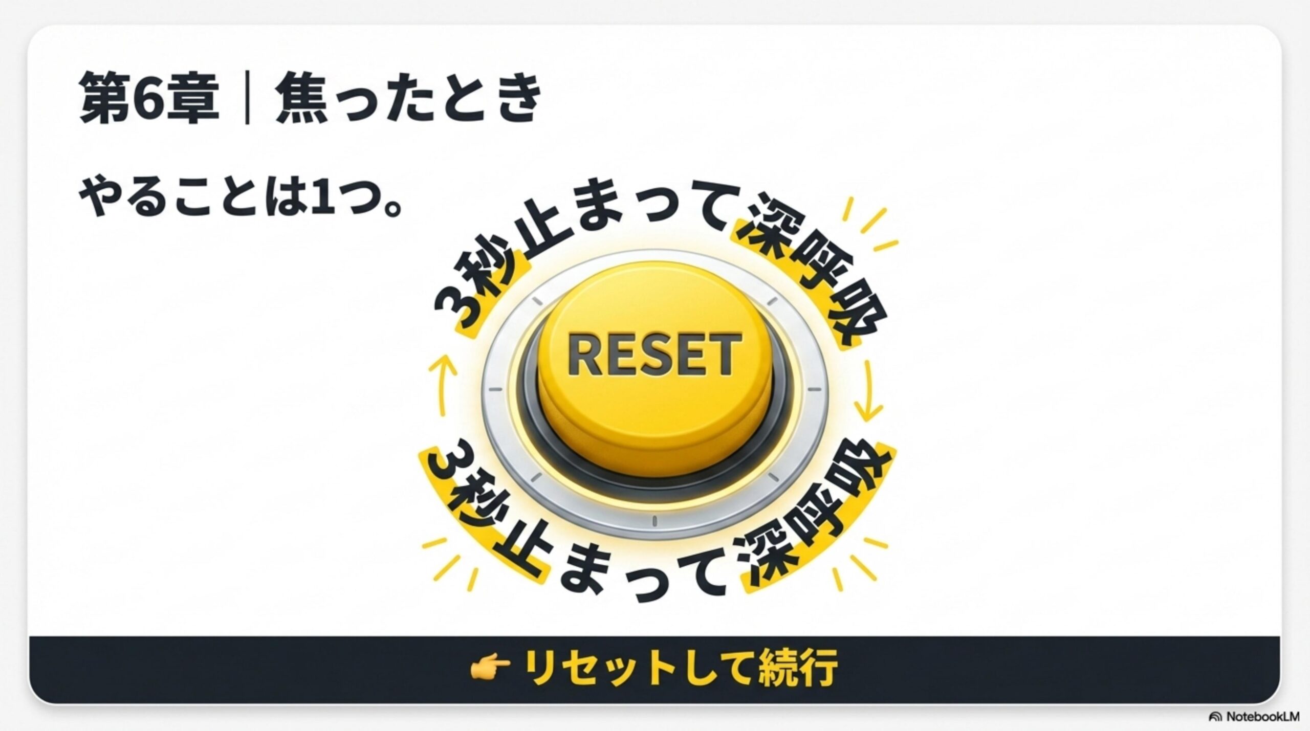 焦ったとき リセット スライド