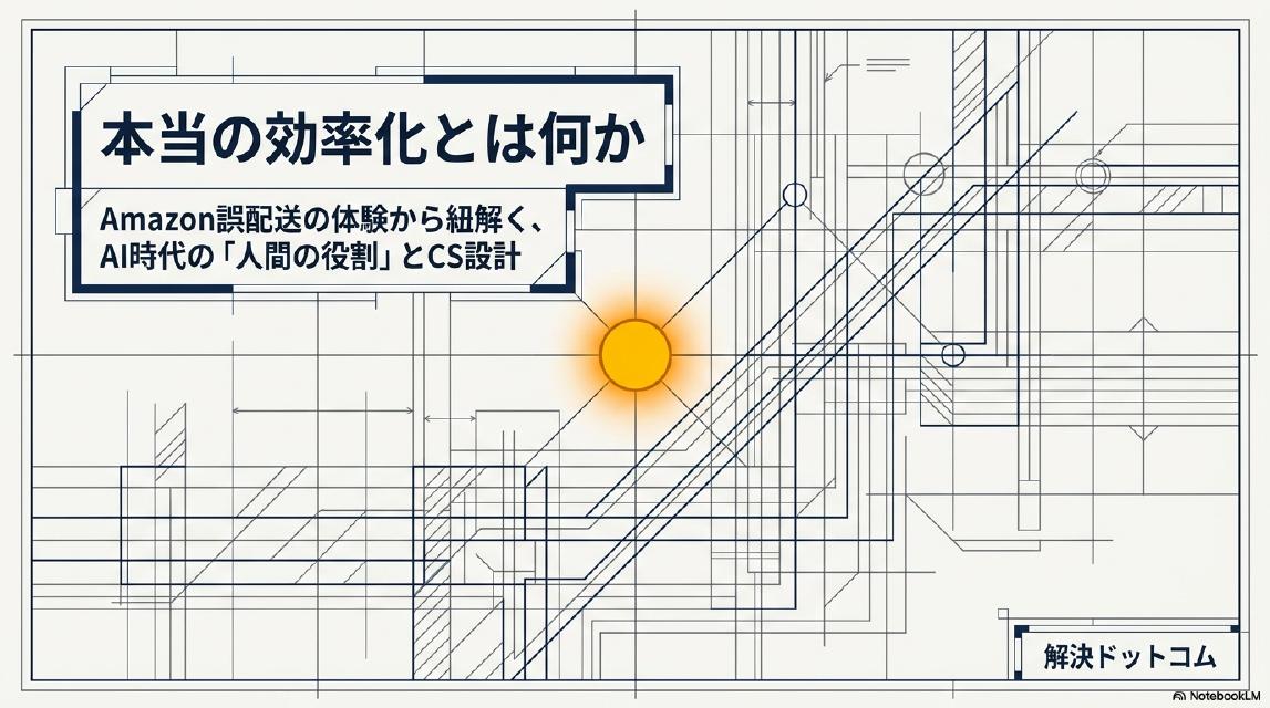本当の効率化とは何か｜Amazon誤配送の体験から紐解く、AI時代の「人間の役割」とCS設計