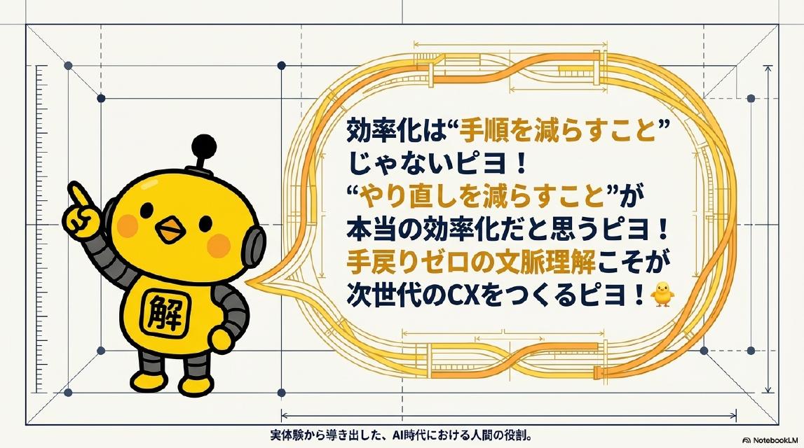 カイピヨくん：「効率化は