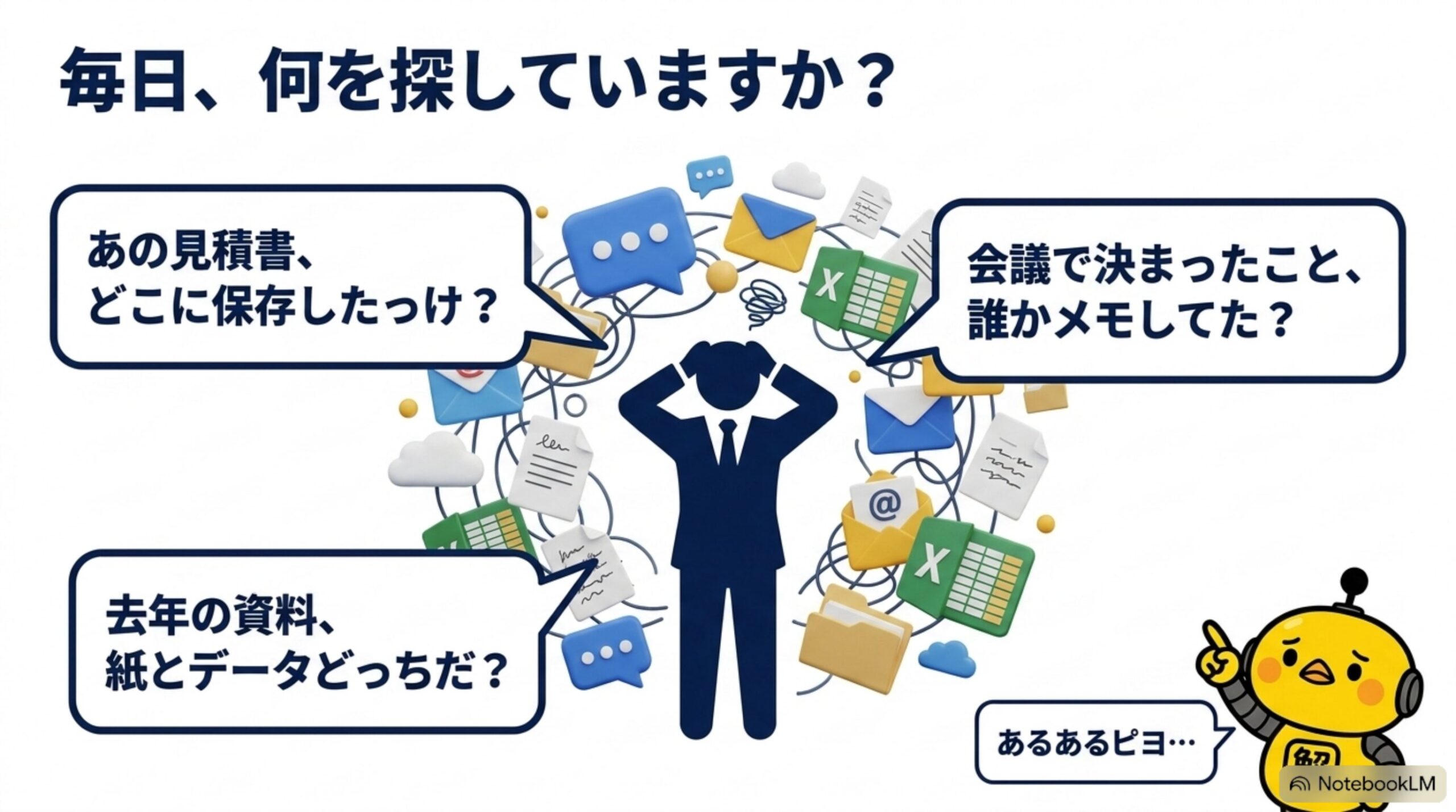 あの資料どこだっけをなくし探す時間を考える時間へ変える方法