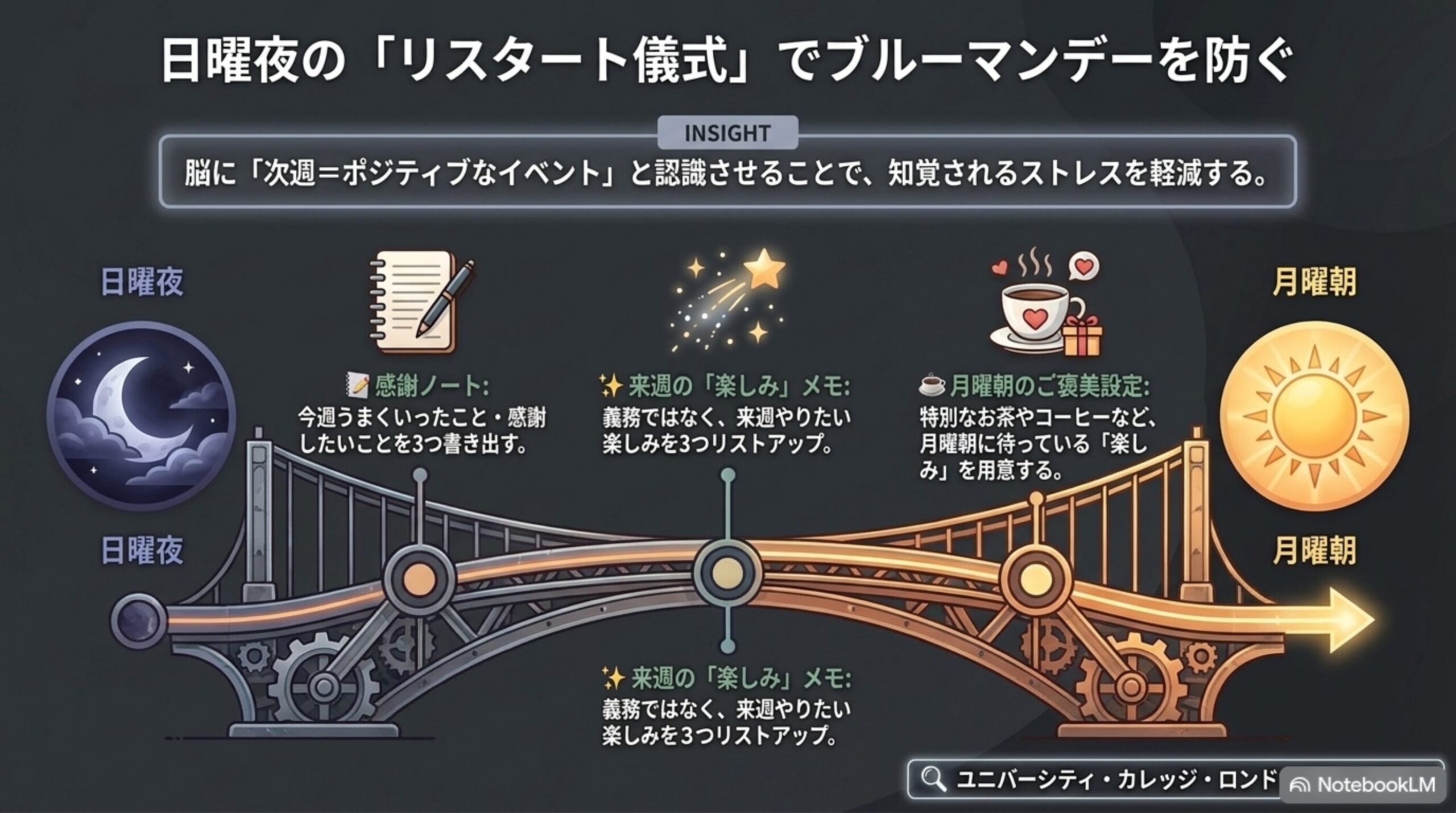 日曜夜のリスタート儀式でブルーマンデーを防ぐ方法
