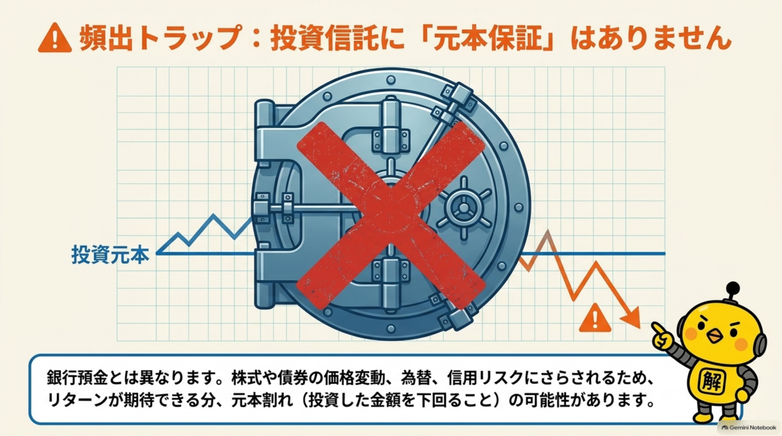 基準価額と手数料の整理スライド