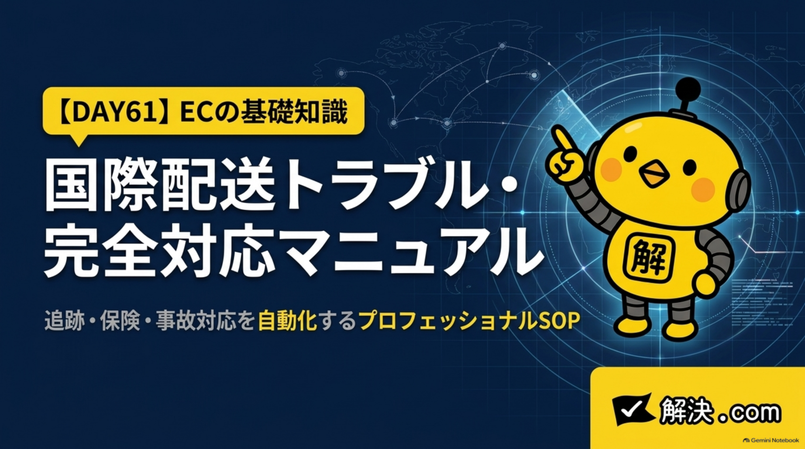 国際配送トラブル・完全対応マニュアル｜追跡・保険・事故対応を整理するプロフェッショナルSOP（DAY61）