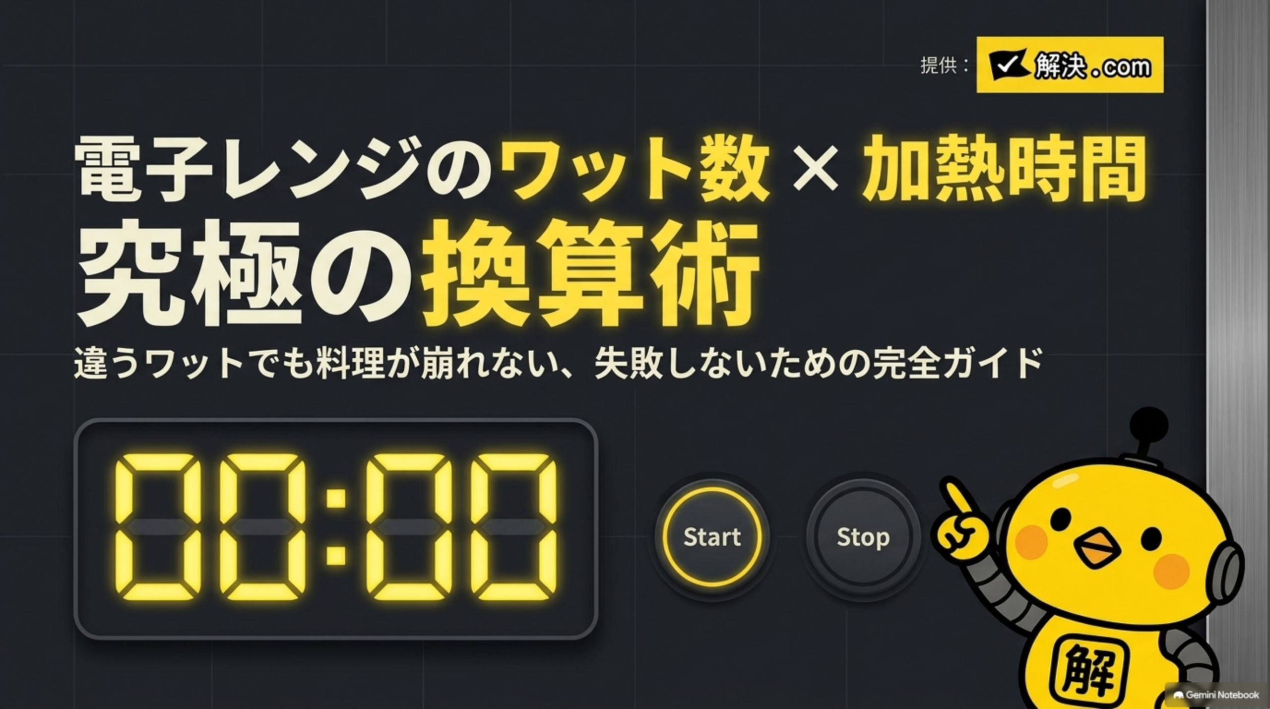 電子レンジのワット数換算ガイドの全体像