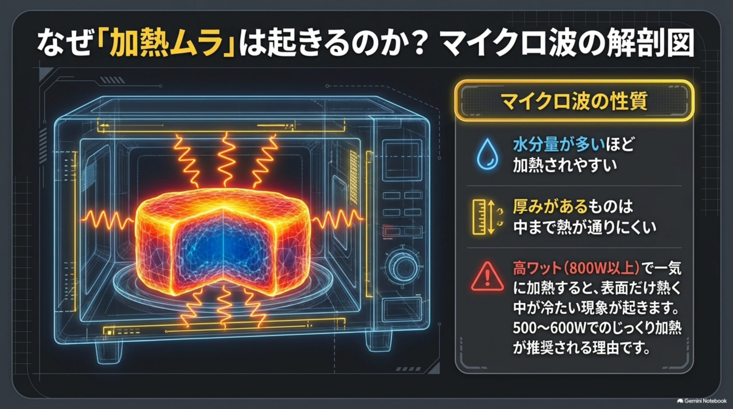 電子レンジ加熱で失敗しないための基本ポイント