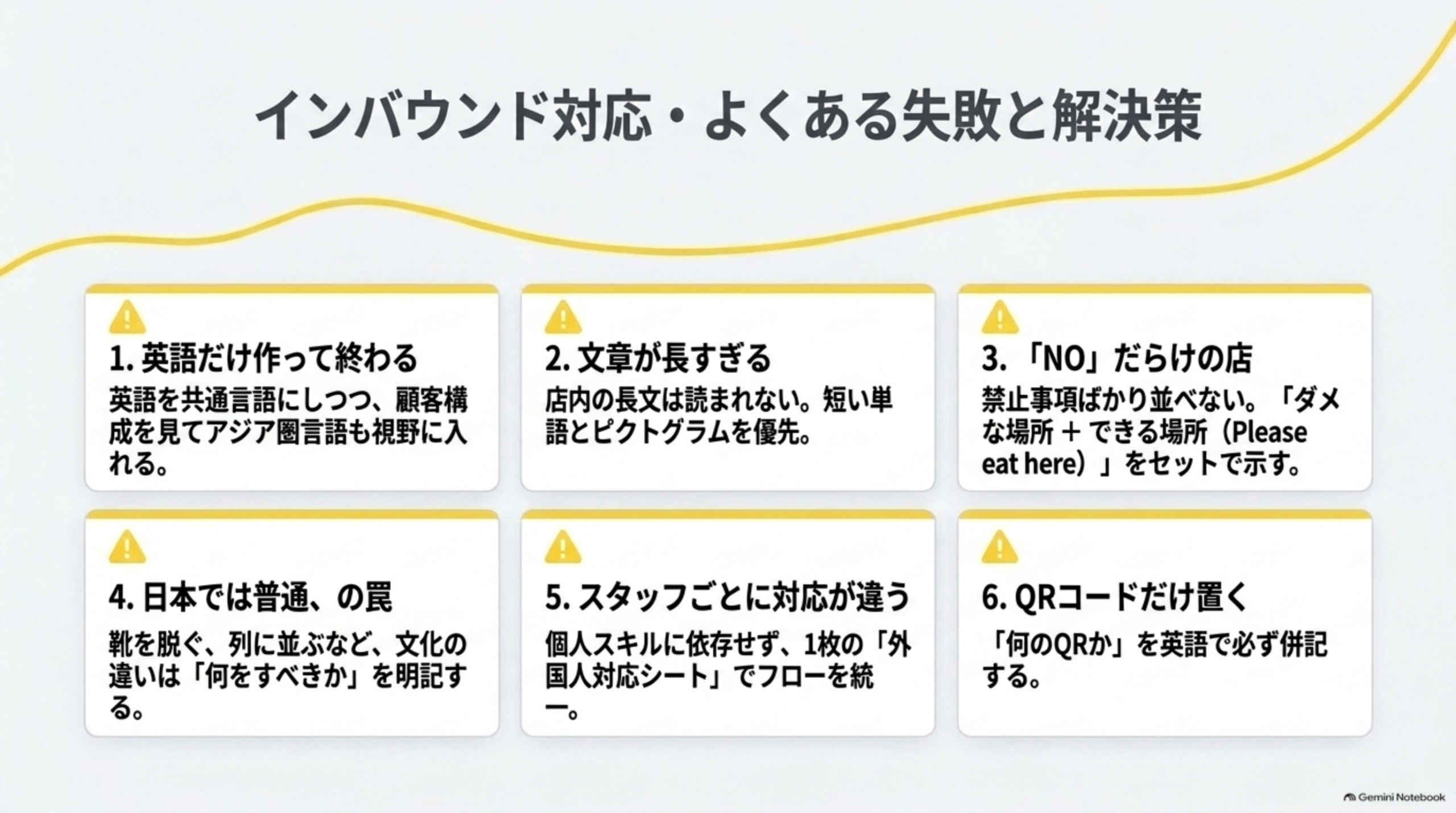 インバウンド対応よくある失敗と解決策