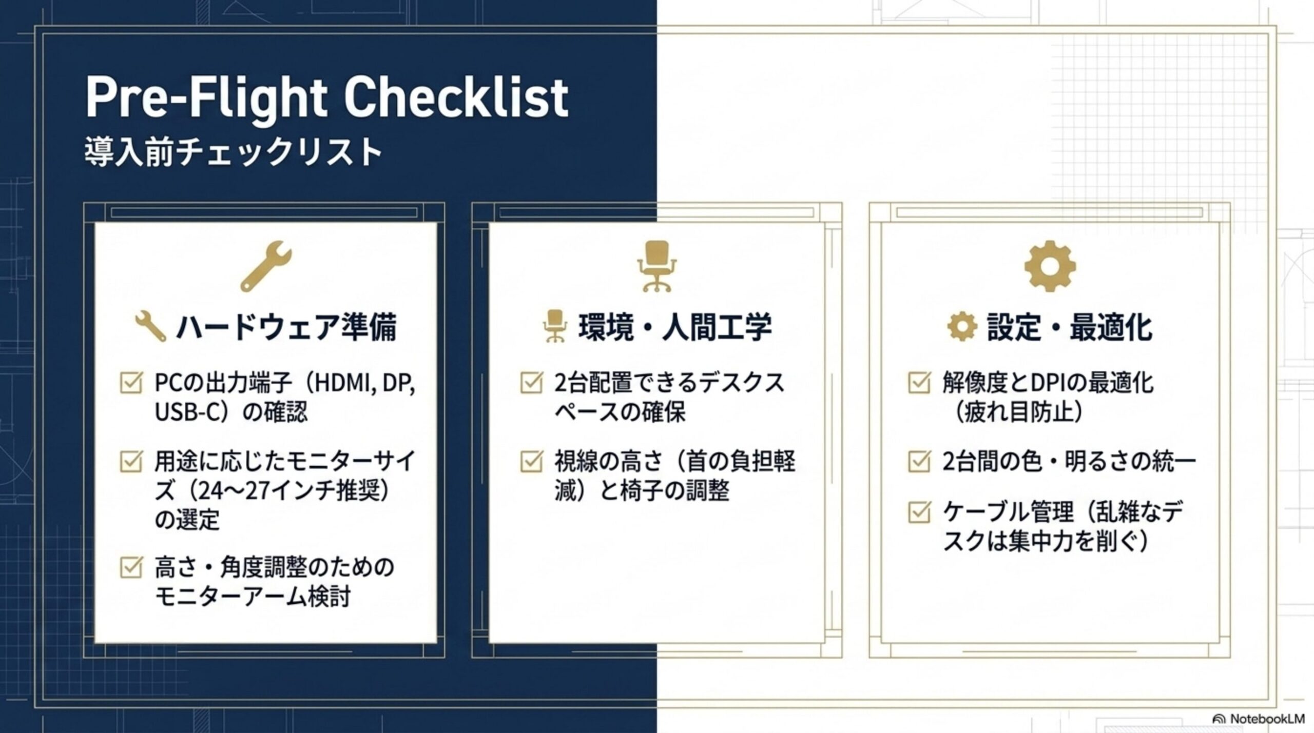 デュアルモニター導入時の注意点と落とし穴