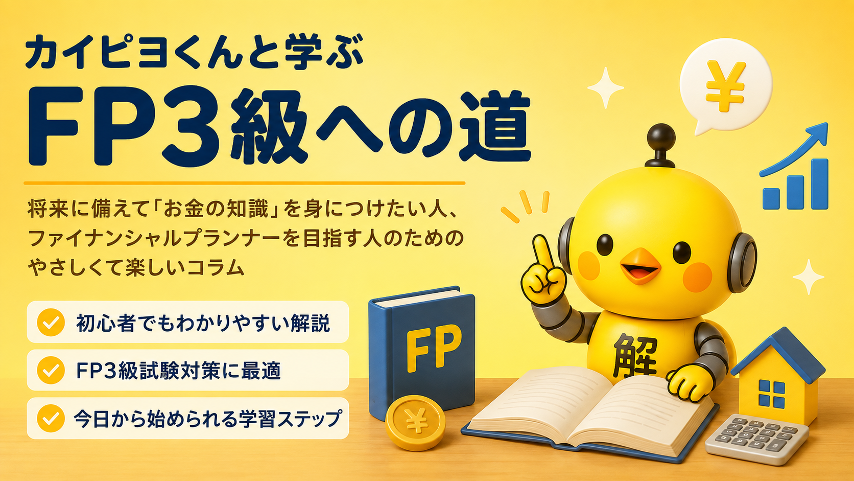 FP3級合格のための3ヶ月学習スケジュール