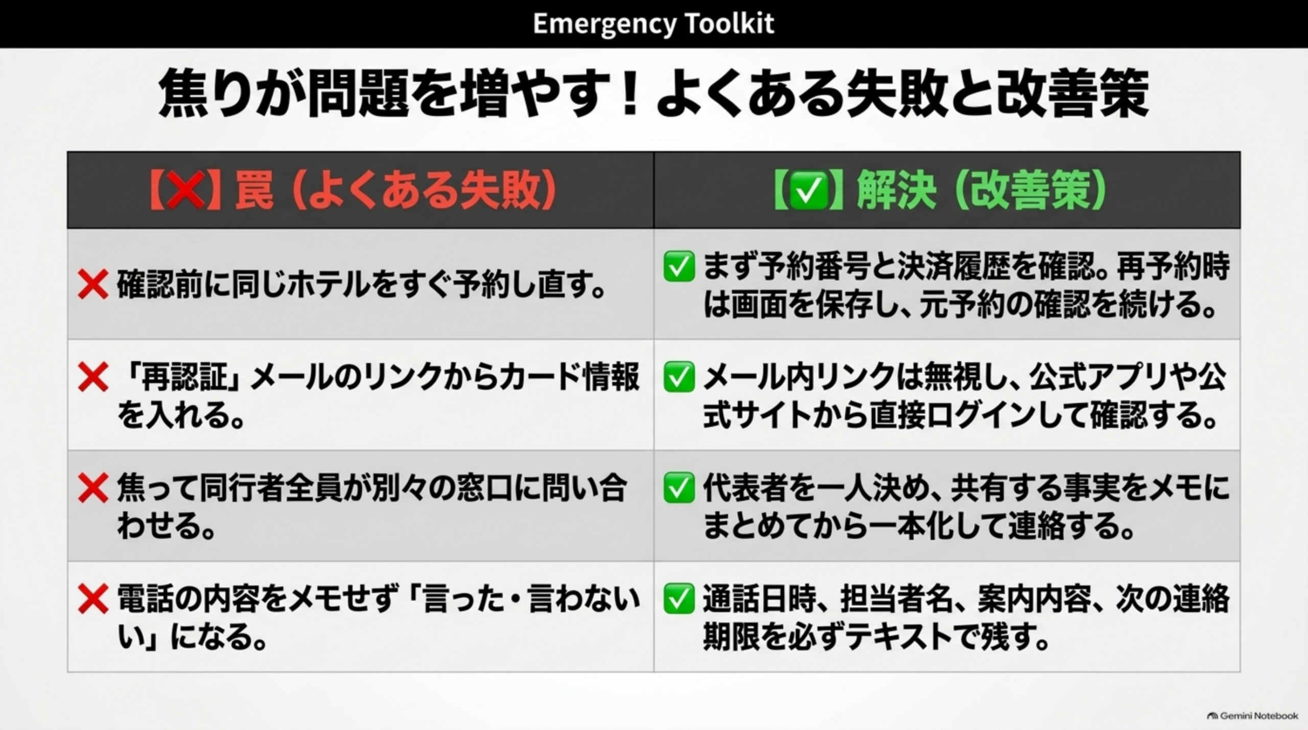 焦りが問題を増やす！よくある失敗と改善策