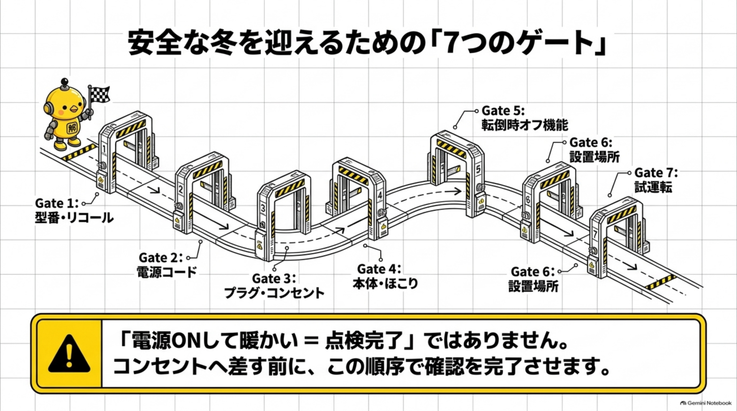 使い始め前に確認する7項目のチェック表
